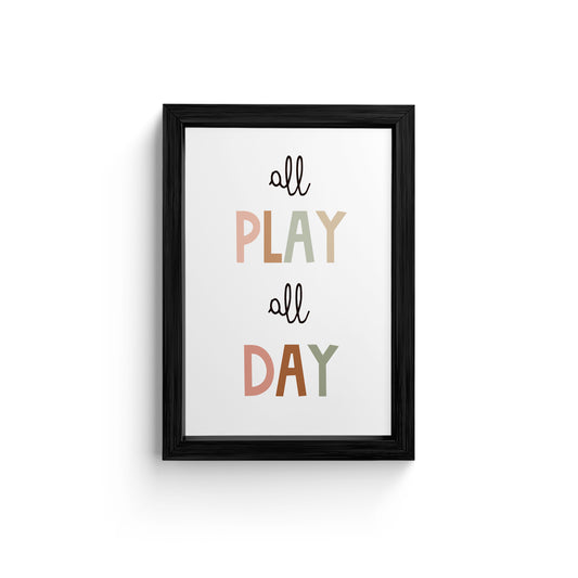 Discover the charm of our “All Play, All Day” Canvas Wall Painting. A blend of style & inspiration, perfect for any room! Shop now for this exclusive piece.