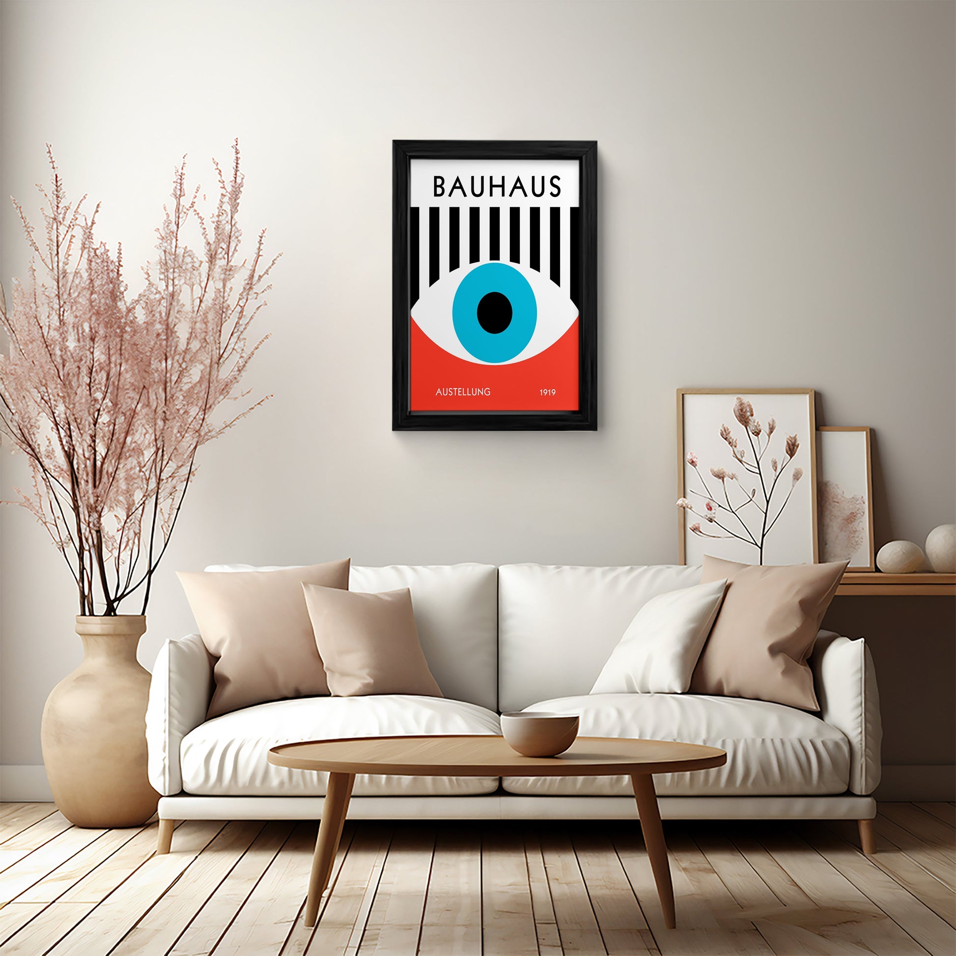 Bauhaus Austellung 1919 Framed Wall Art Print