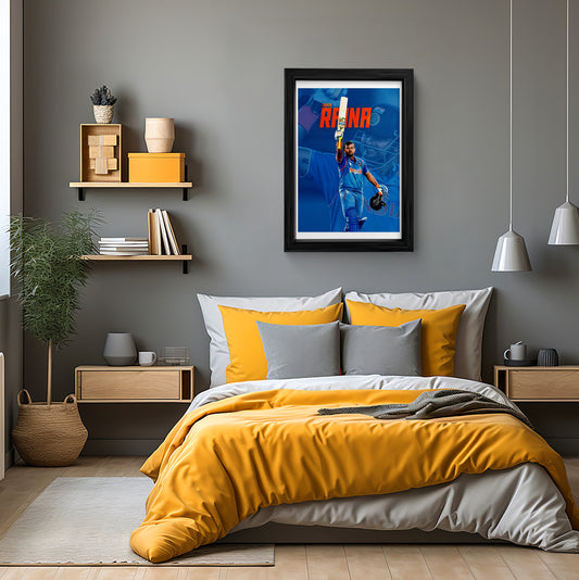 Suresh Raina Wall Art - Framed Art Print