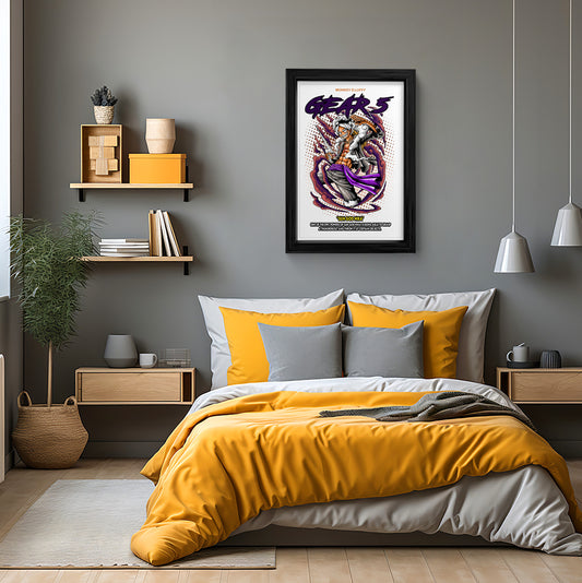 One Piece Gear 5 - Sun God Nika Wall Art