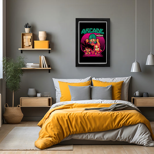 Arcade Massacre - Dragon Ball Z Framed Art Print