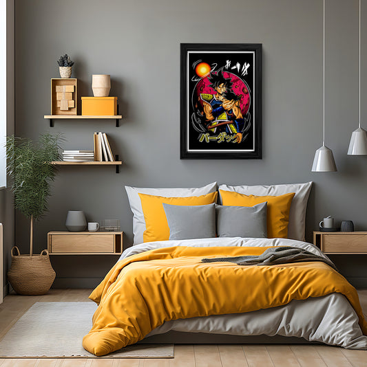 Bardock and Gine: A Saiyan Bond Wall Art