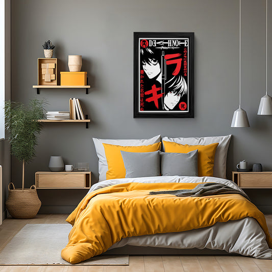 Death Note Anime Poster - Framed Wall Art