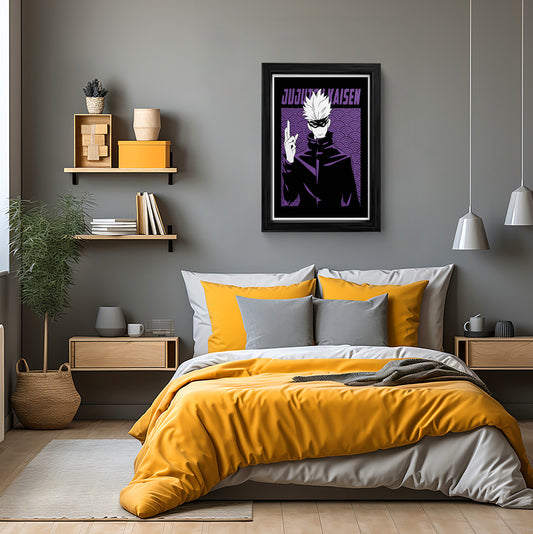 Jujutsu Kaisen Satoru Gojo Framed Wall Art Print