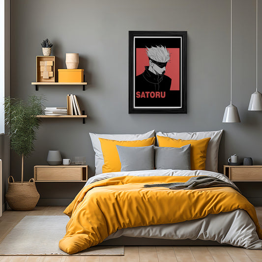 Satoru Gojo Wall Art - Jujutsu Kaisen Framed Print