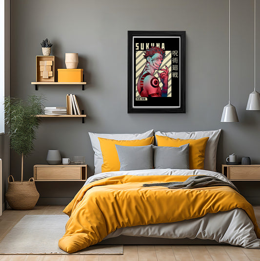 Ryomen Sukuna Jujutsu Kaisen Framed Art Print