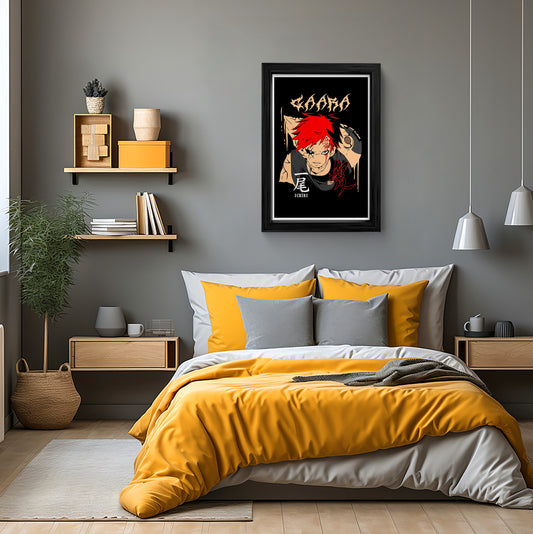 Gaara, The Fifth Kazekage - Gothic Wall Art