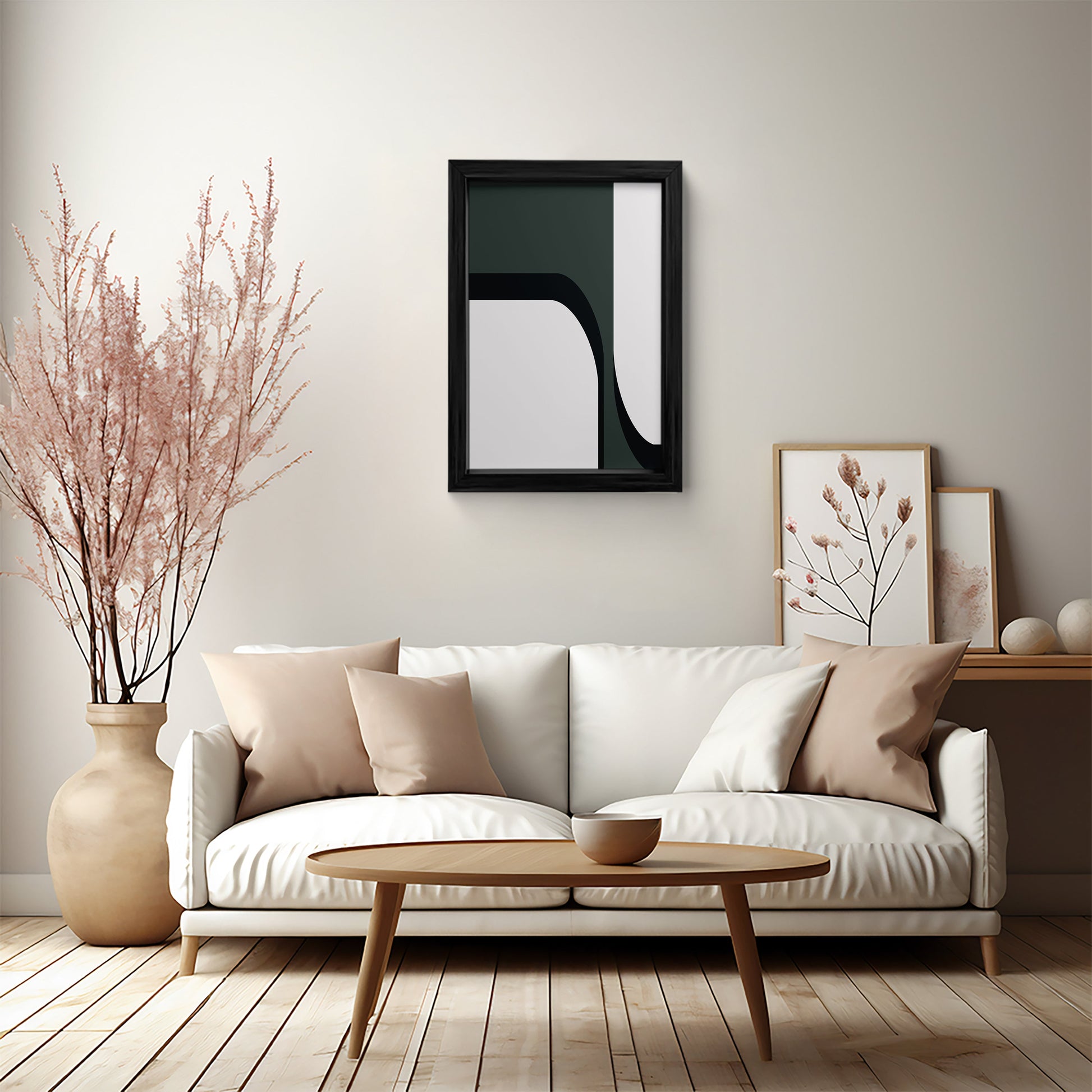 Elegant Contrast Framed Art Print