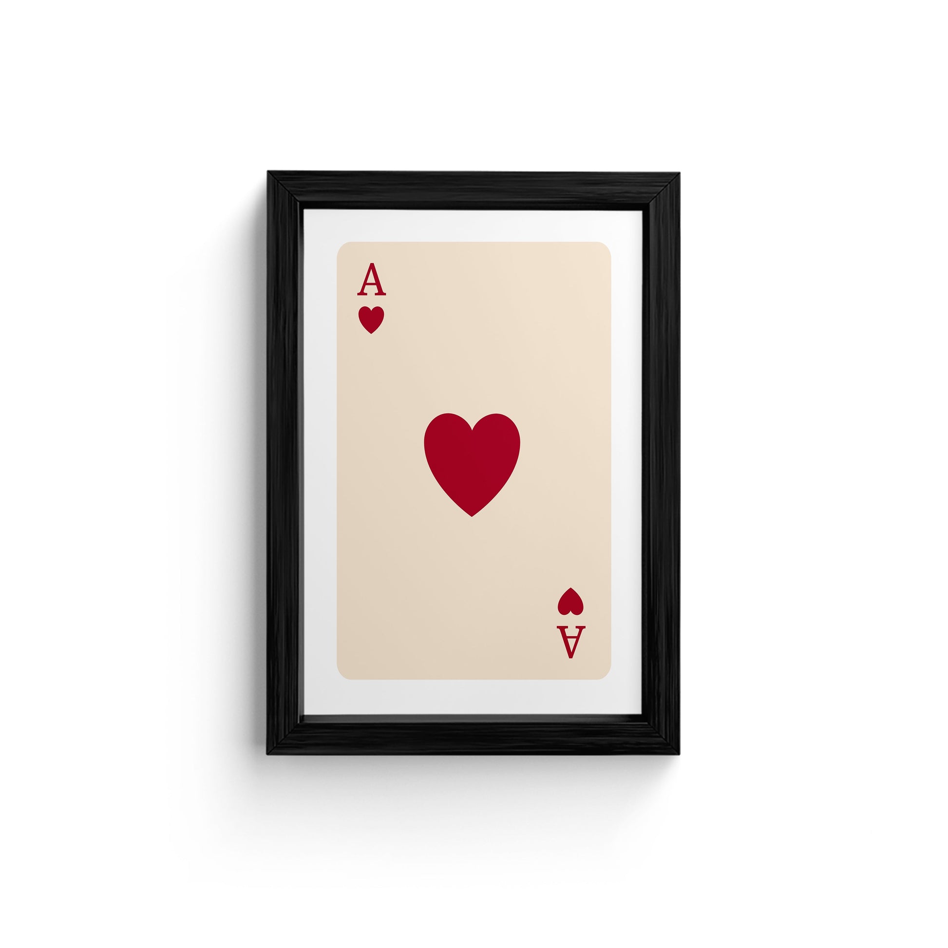 Ace of Hearts Framed Wall Art