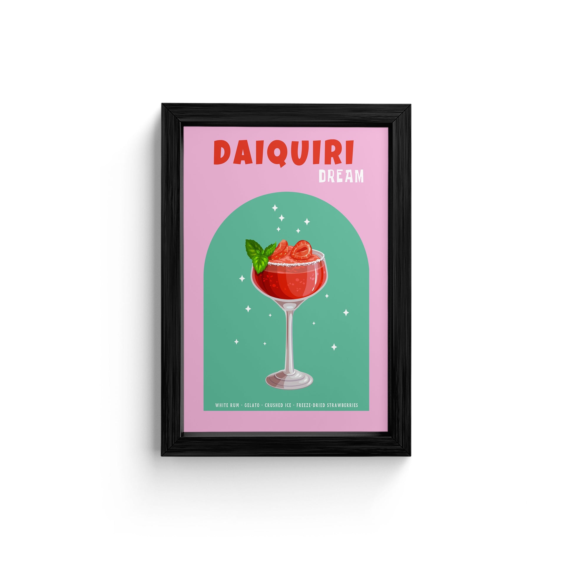 Strawberry Daiquiri Dream Framed Art Print