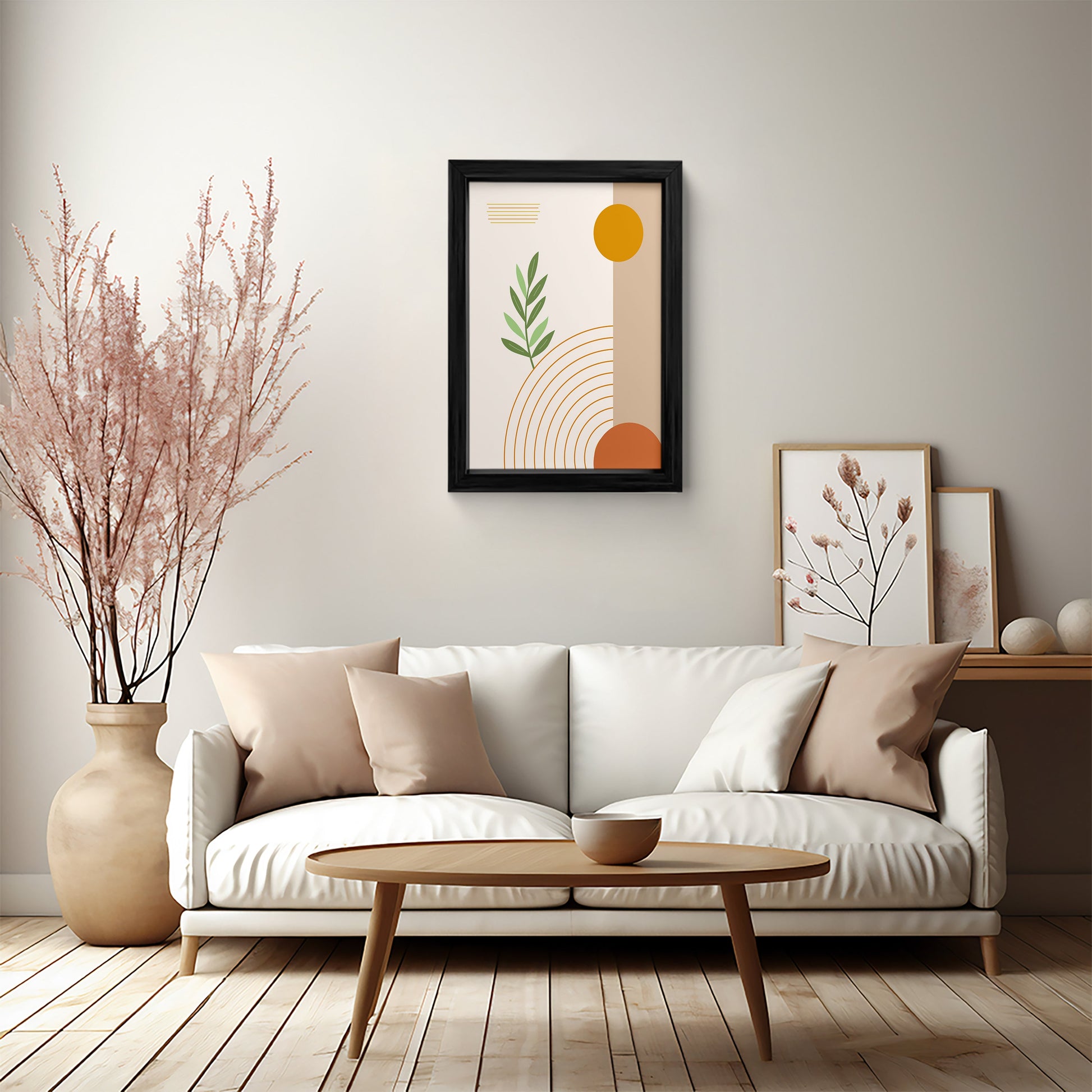 Nature & Geometry Framed Art Print