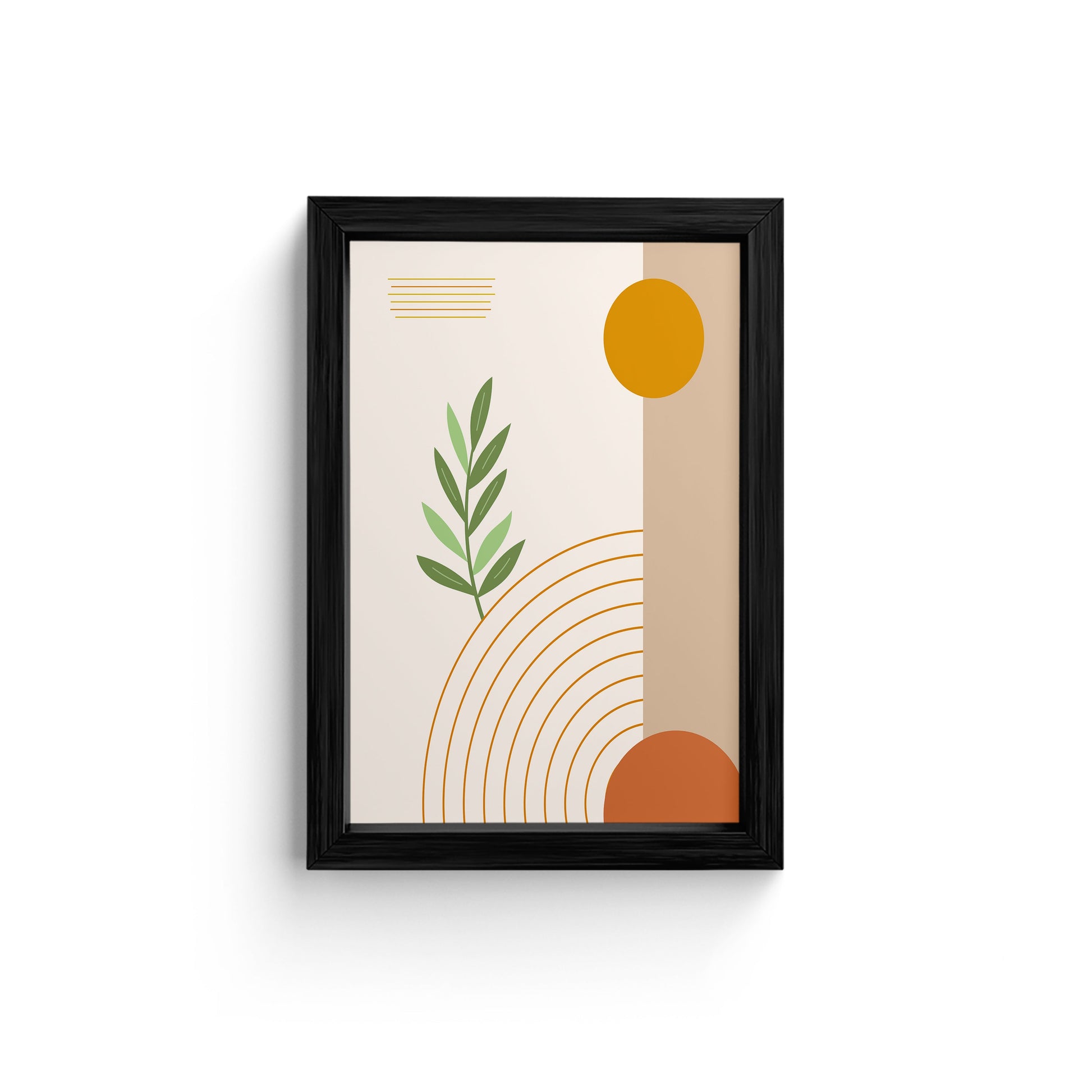 Nature & Geometry Framed Art Print