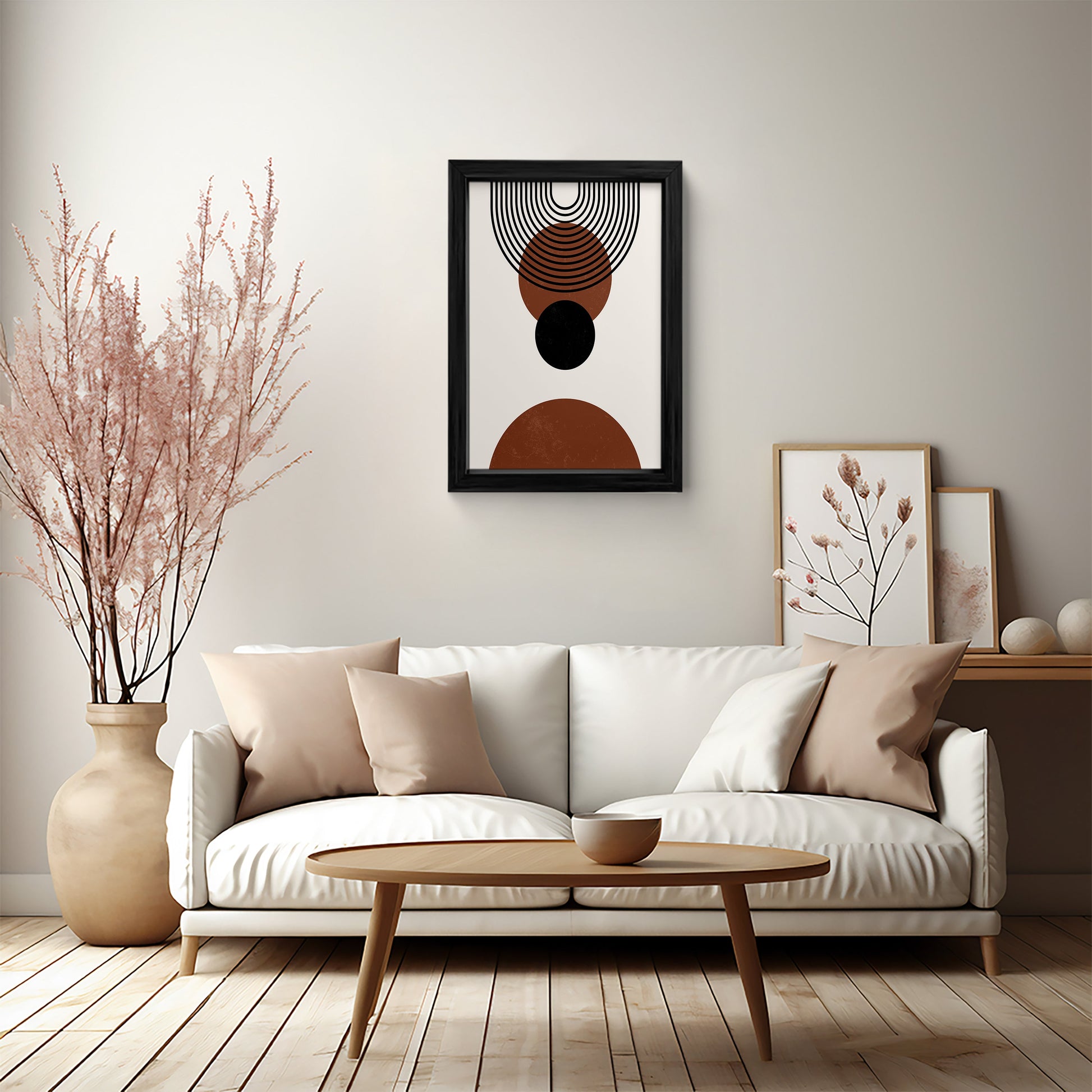 Black and Brown Minimalist Wall Art