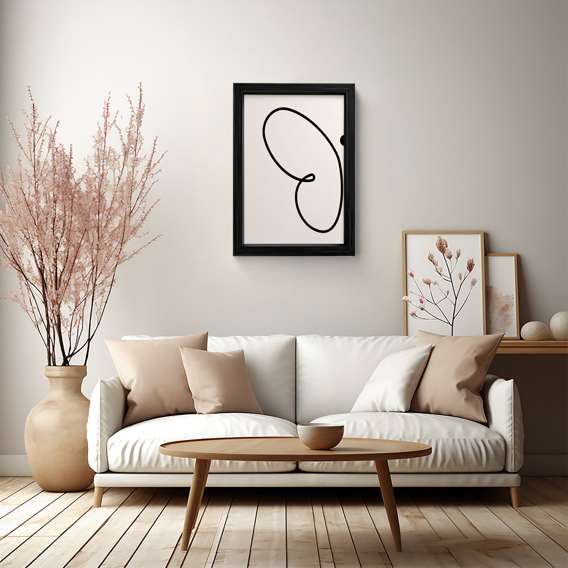 Elegant Swirl Wall Art Print