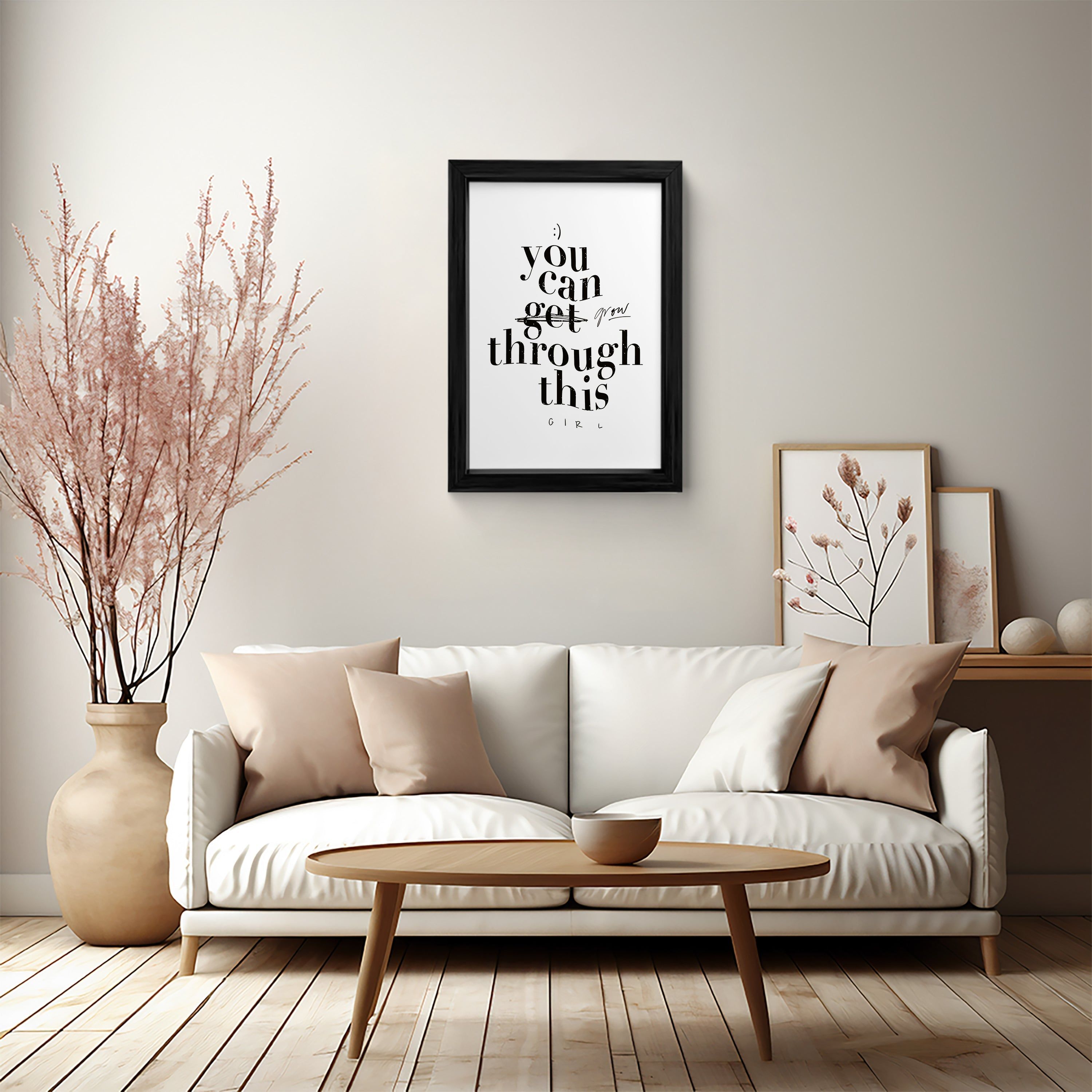 Empowerment in Ink: Canvas Wall Art
