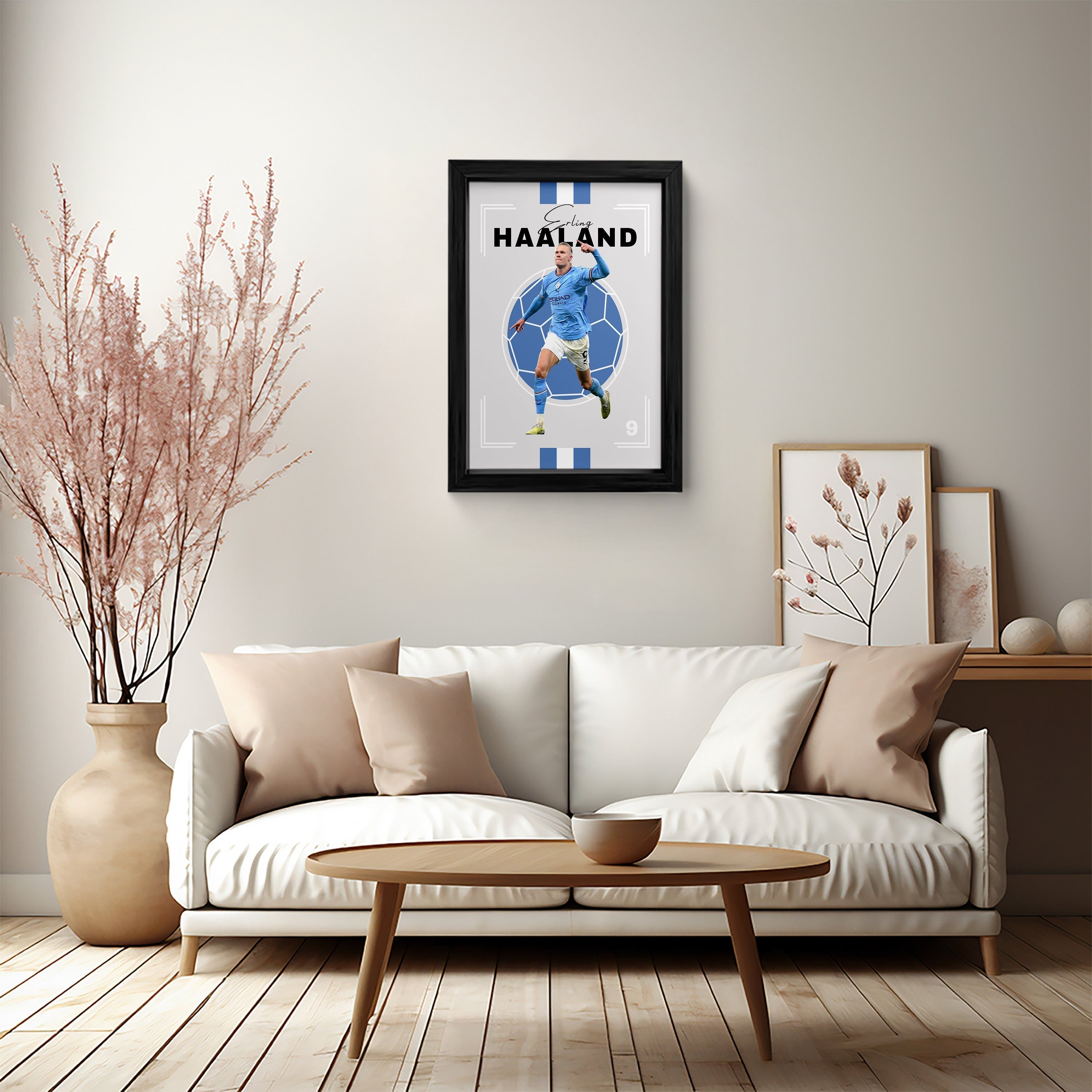 Haaland in Action: Canvas Wall Art