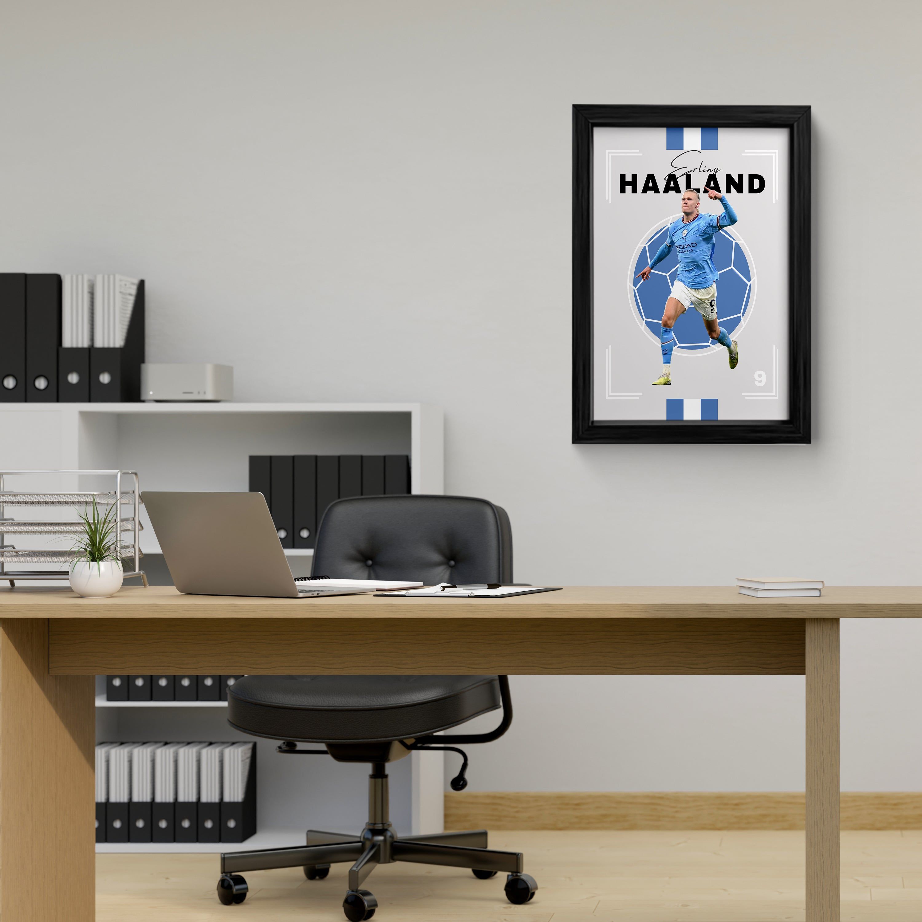 Haaland in Action: Canvas Wall Art