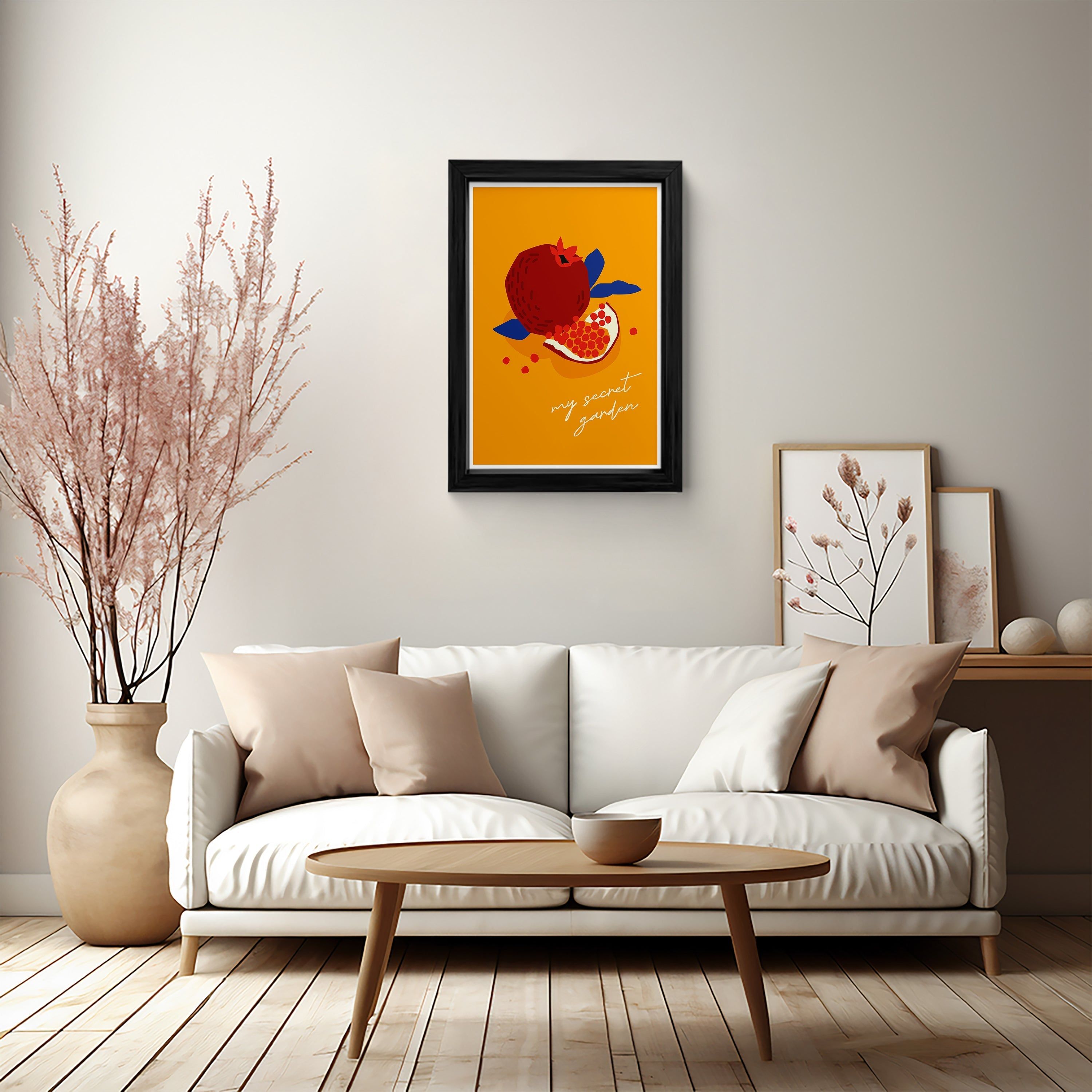My Secret Garden Pomegranate Canvas Wall Art