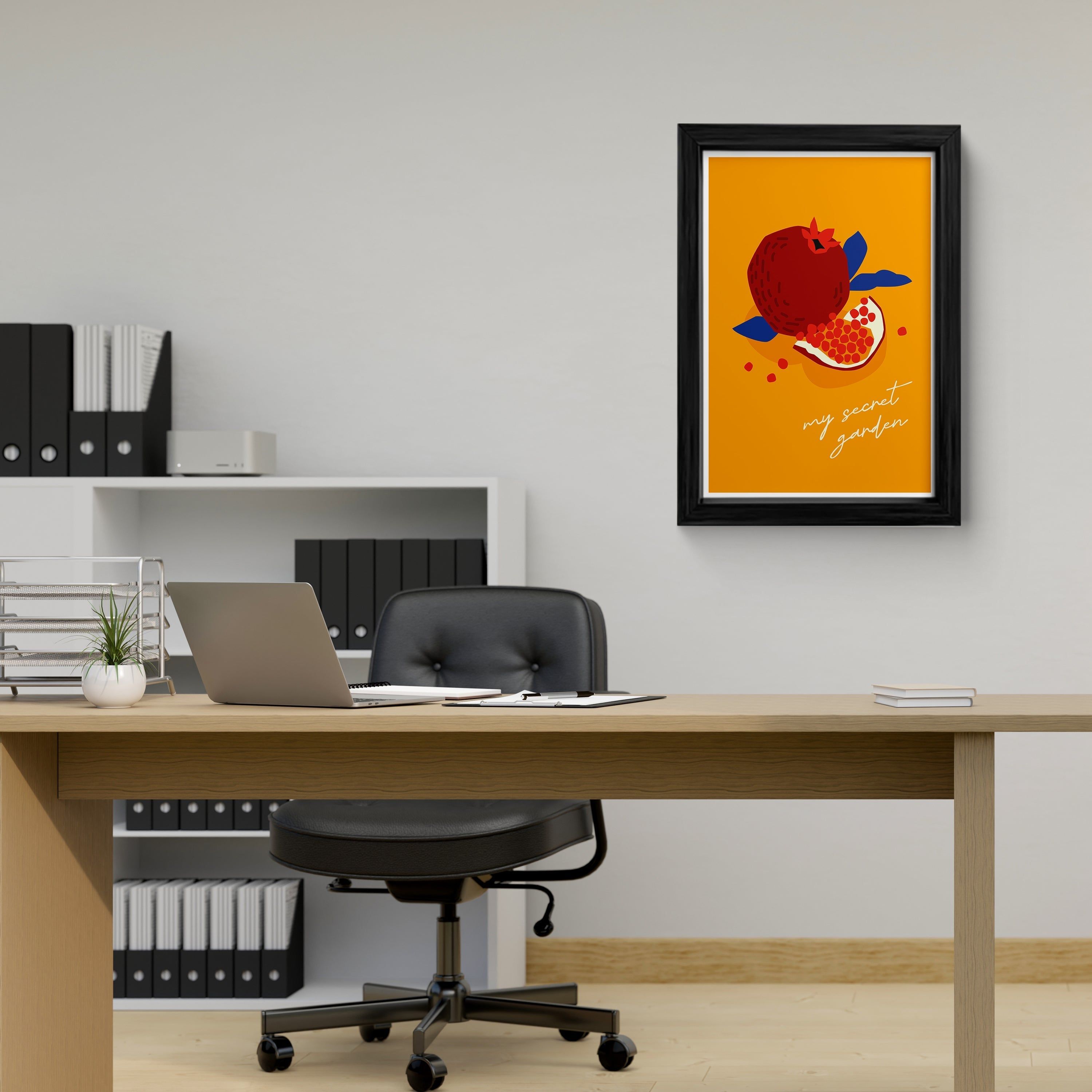 My Secret Garden Pomegranate Canvas Wall Art