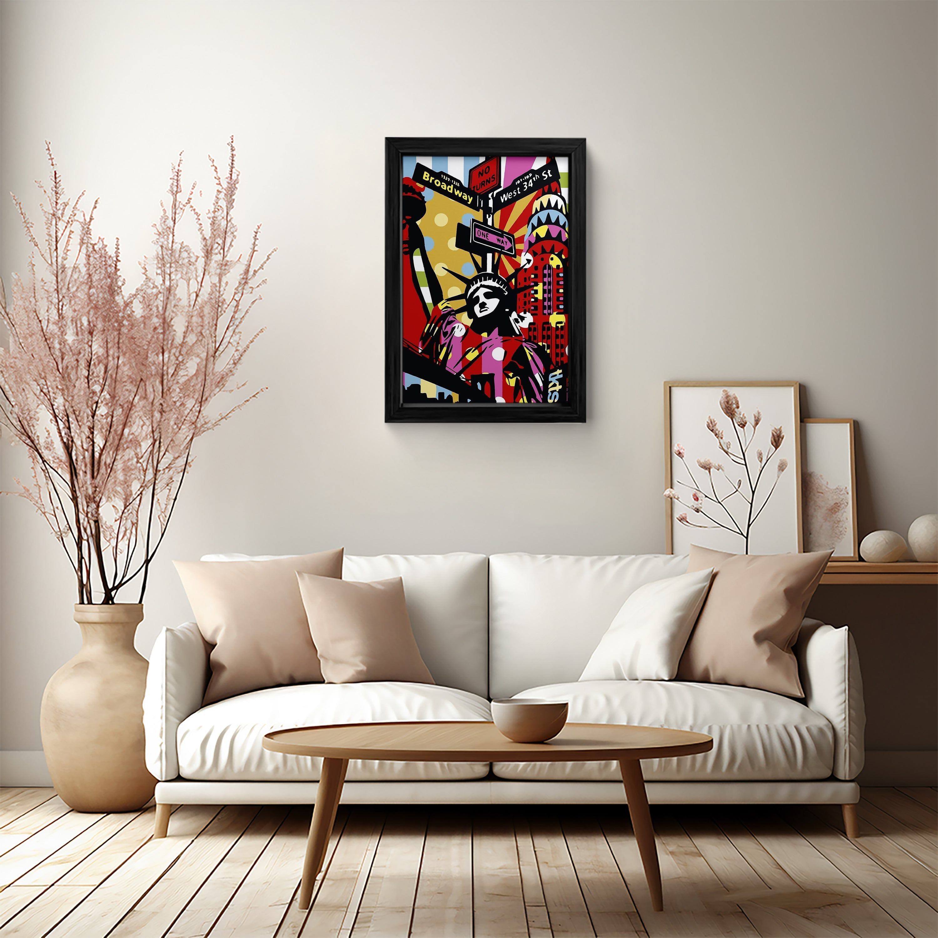 Vibrant City Pulse: Canvas Art Print