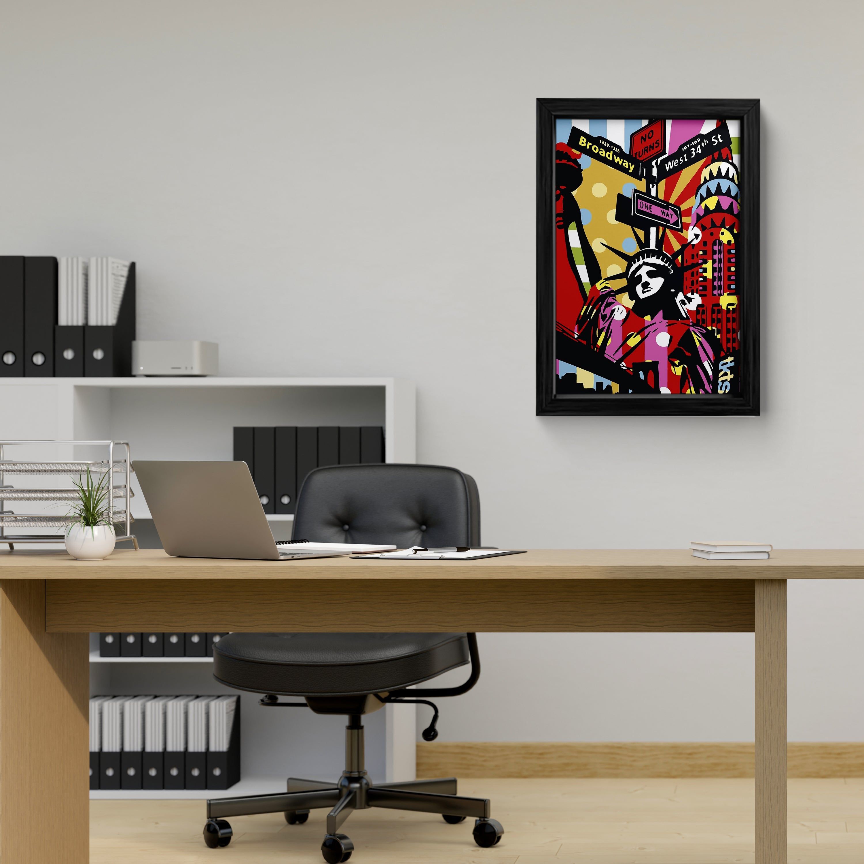 Vibrant City Pulse: Canvas Art Print