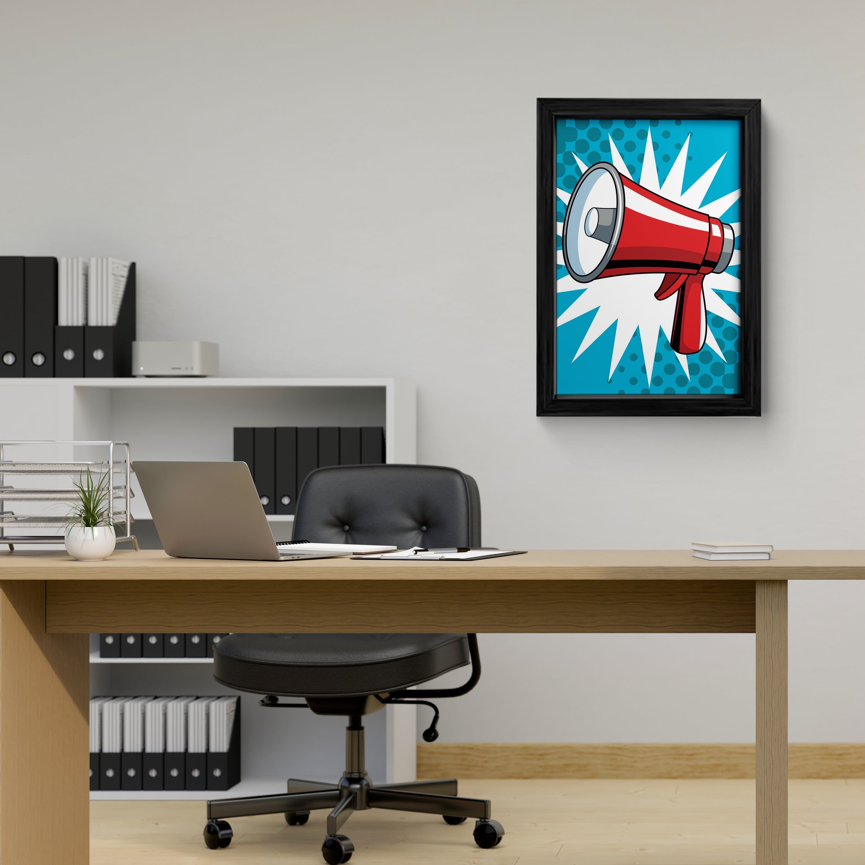 Pop Art Megaphone Canvas Print