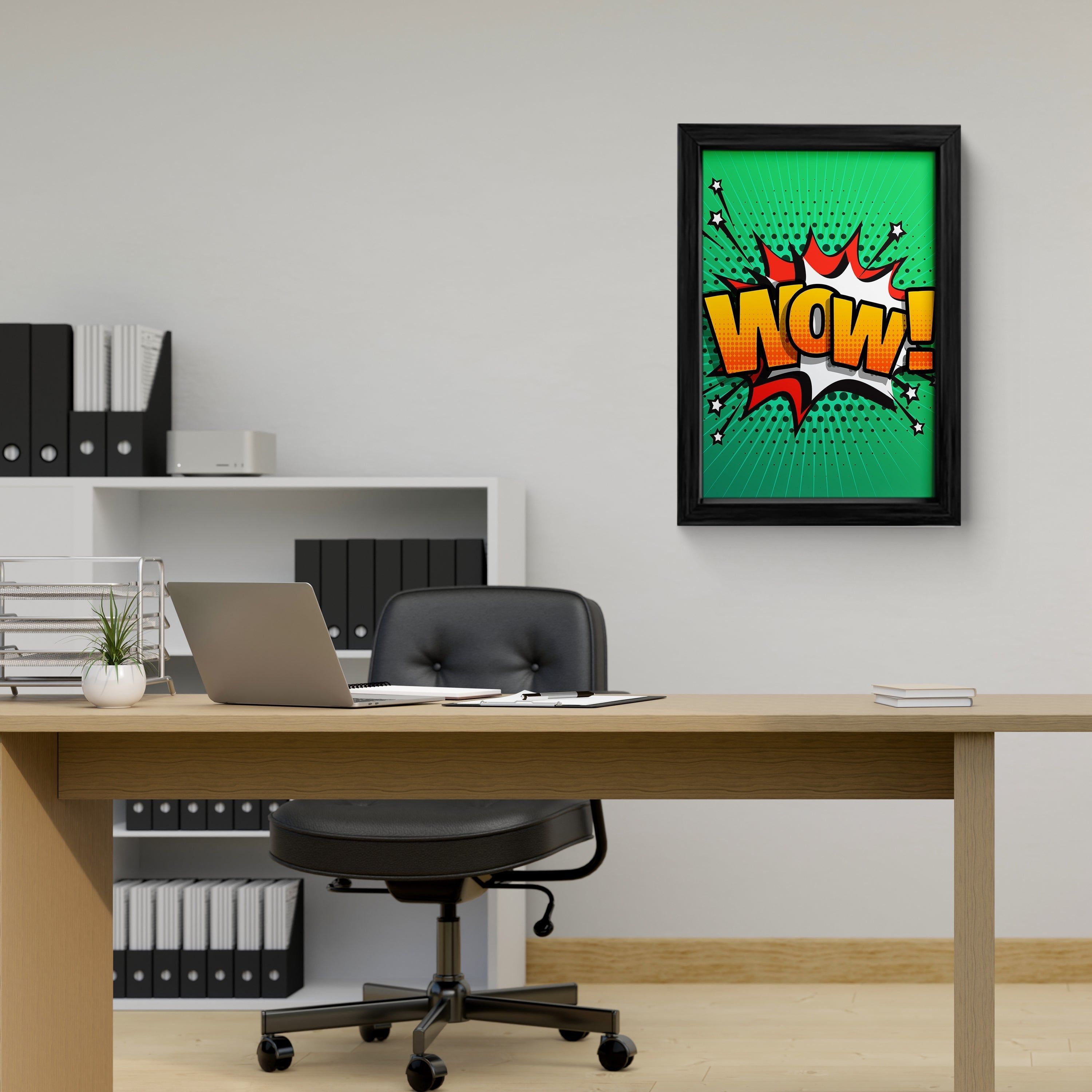 Vibrant Pop Art WOW! Canvas Wall Art