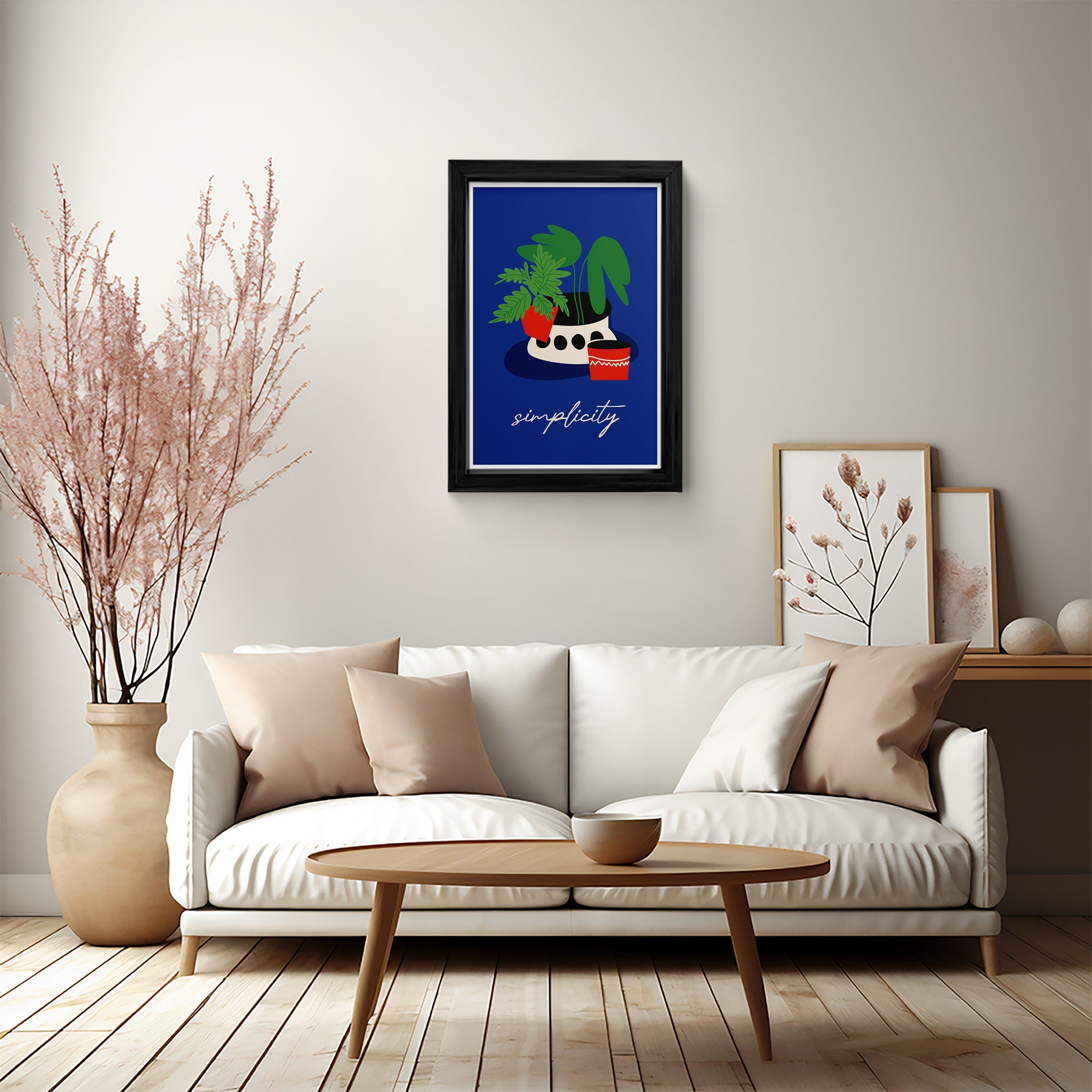 Simplicity in Nature: Elegant Potted Plants Wall Art
