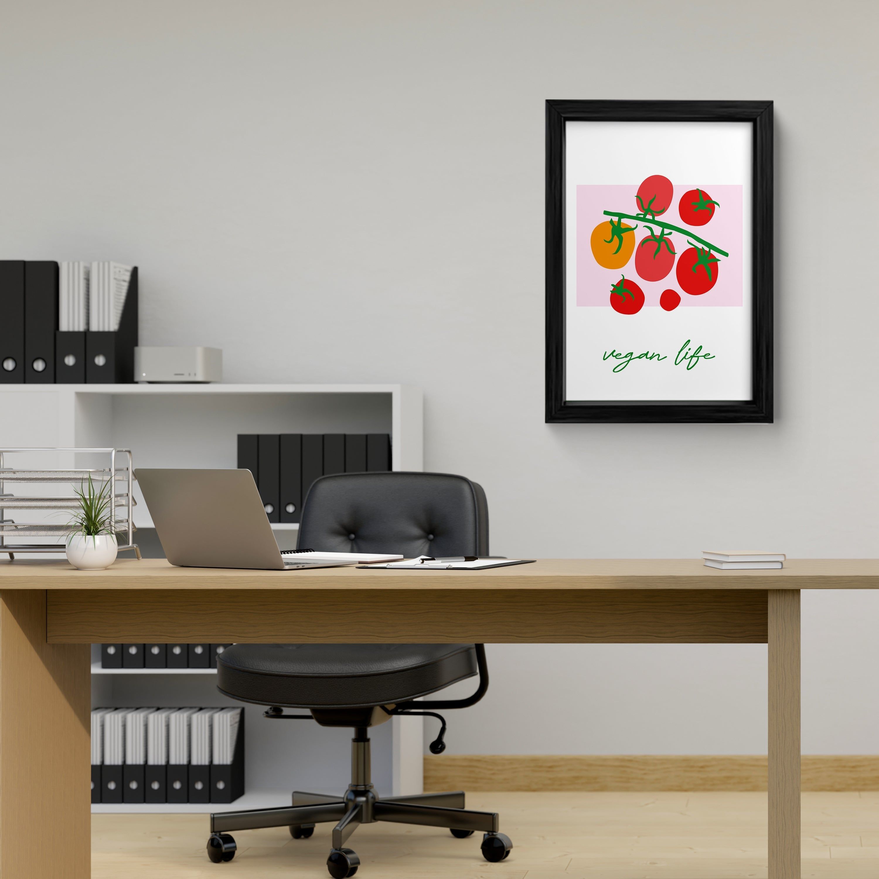 Vibrant Vegan Life: Fresh Tomatoes Wall Art Print