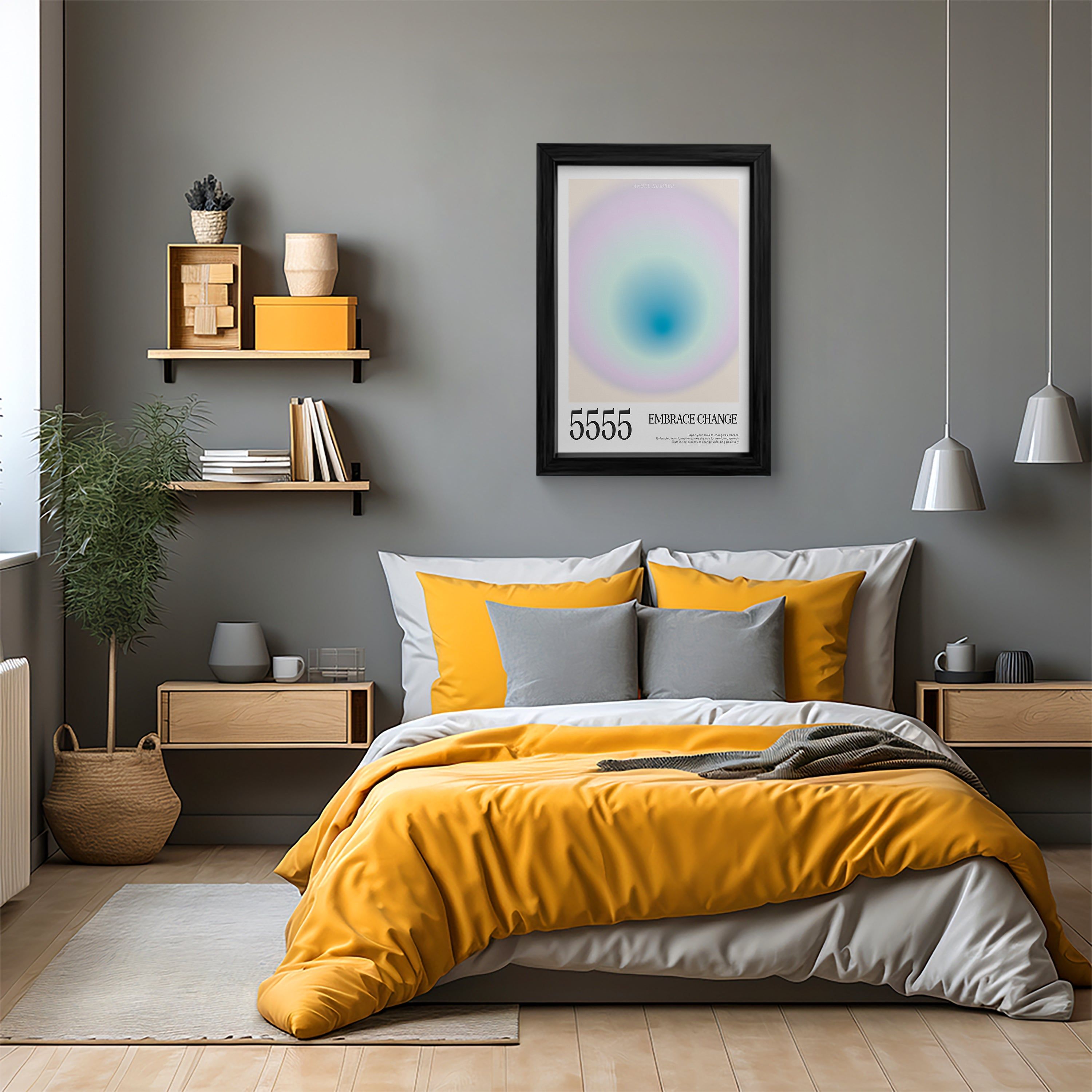 Angel Number 5555 Canvas Wall Art