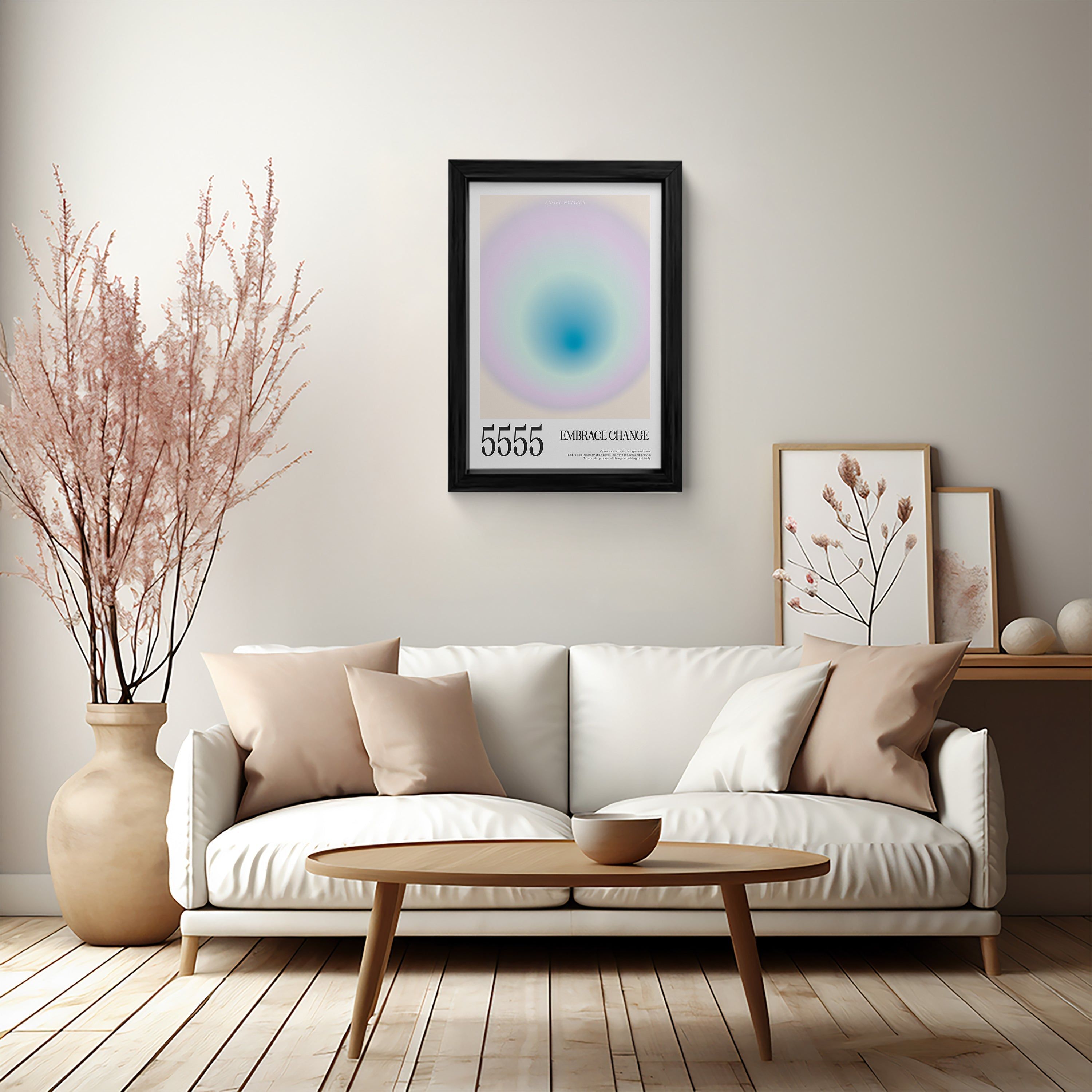 Angel Number 5555 Canvas Wall Art