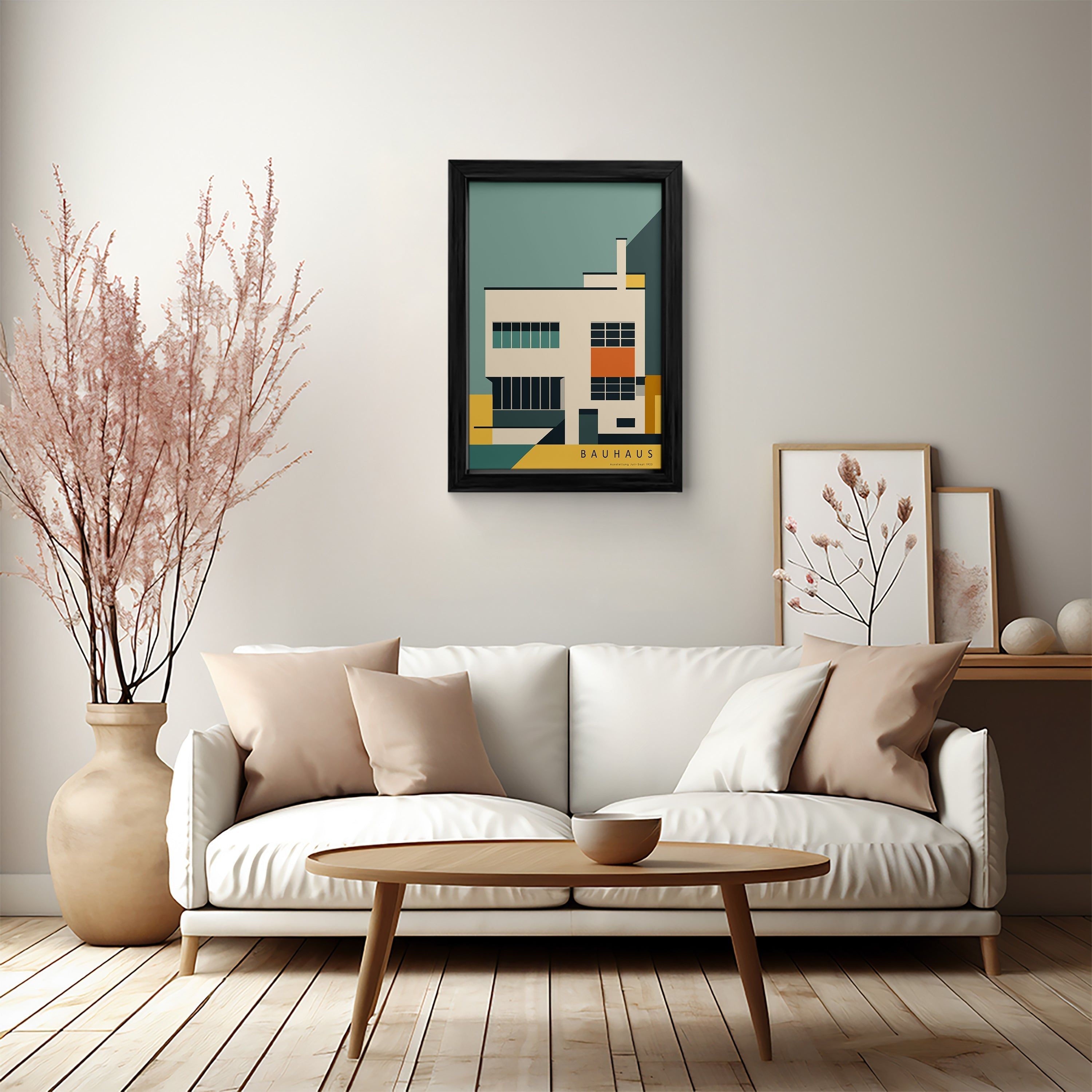 Bauhaus Architecture Canvas Painting Art
