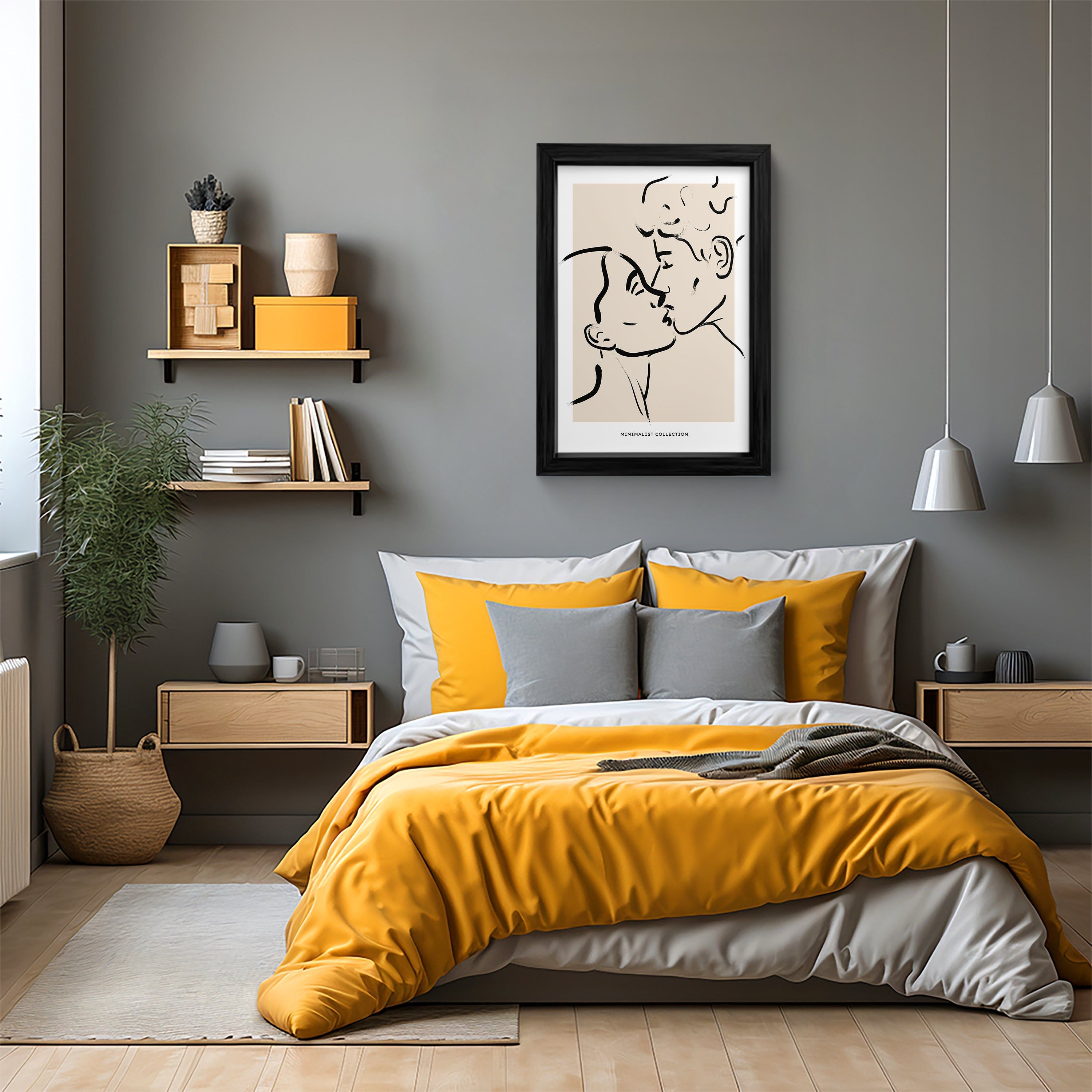 Intimate Silhouettes: Canvas Wall Art