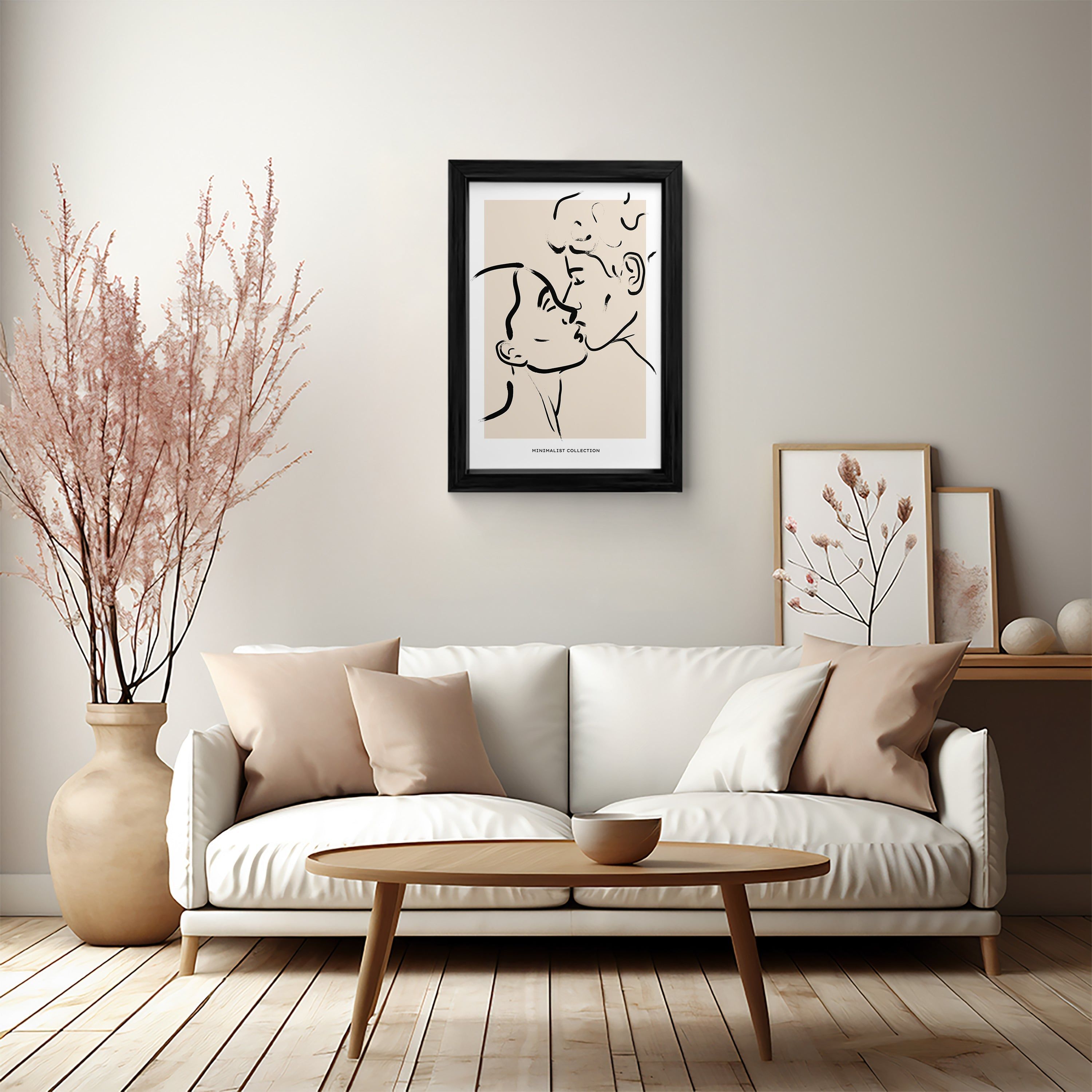 Intimate Silhouettes: Canvas Wall Art