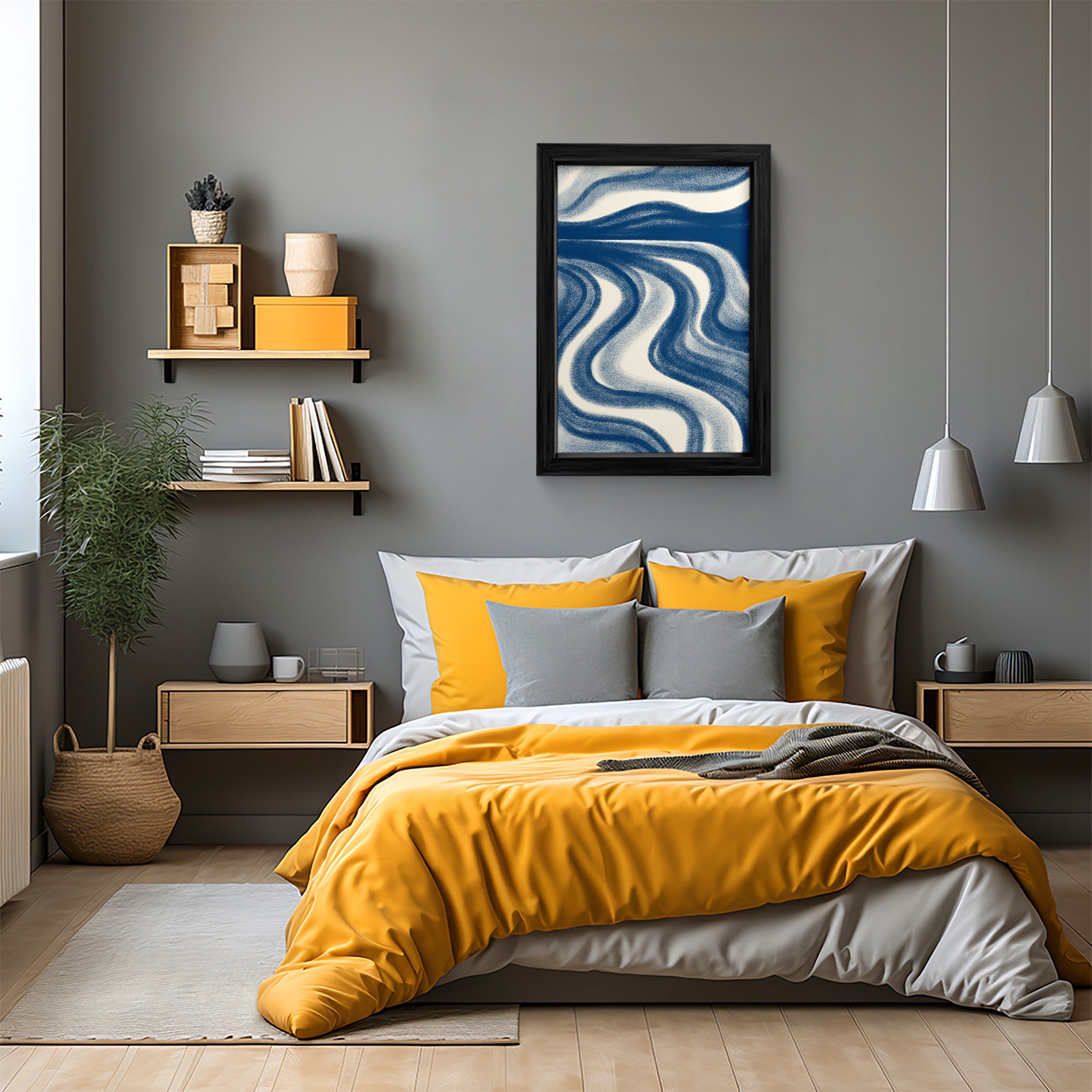 Abstract Water Flow Wall Art