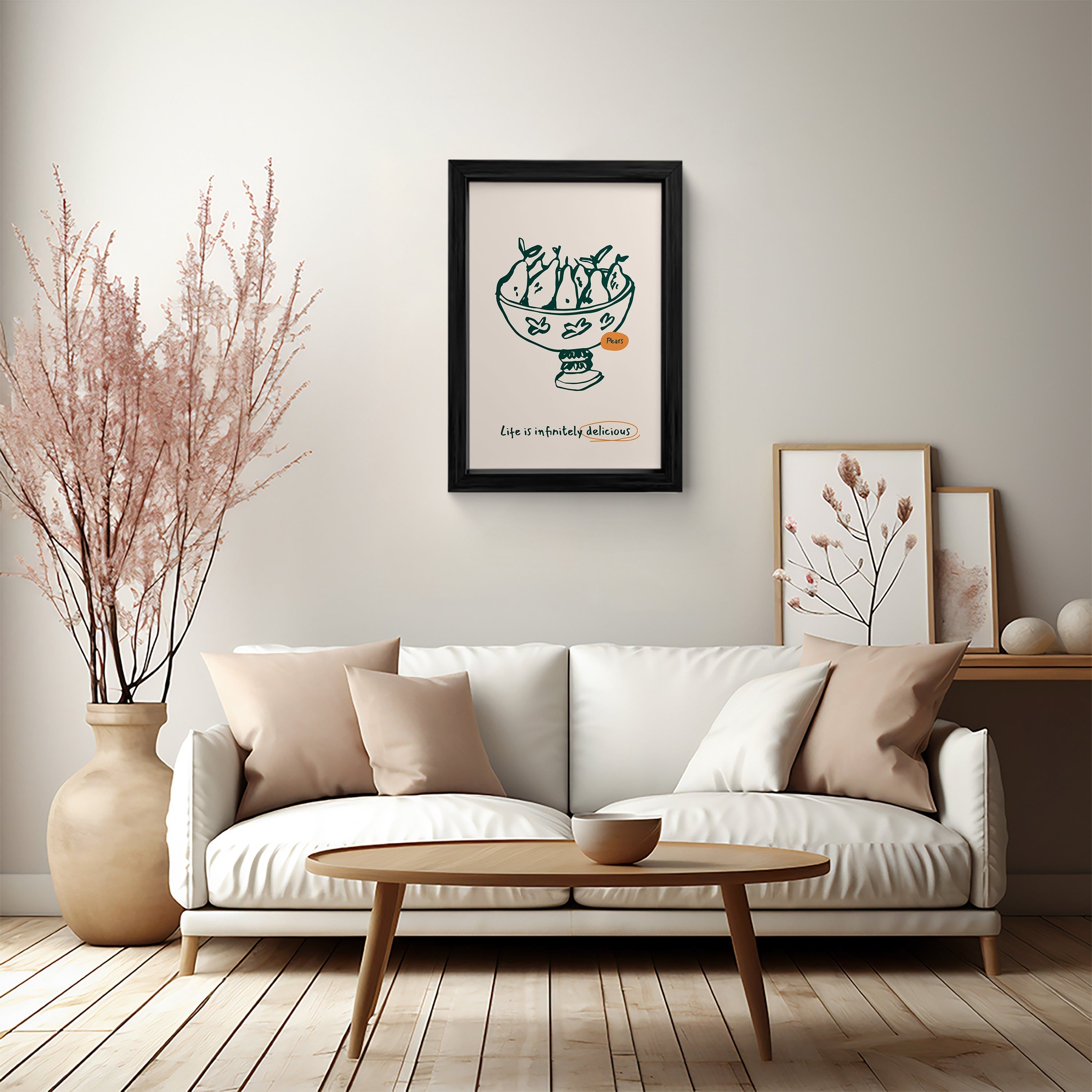Infinitely Delicious Pears Canvas Wall Art
