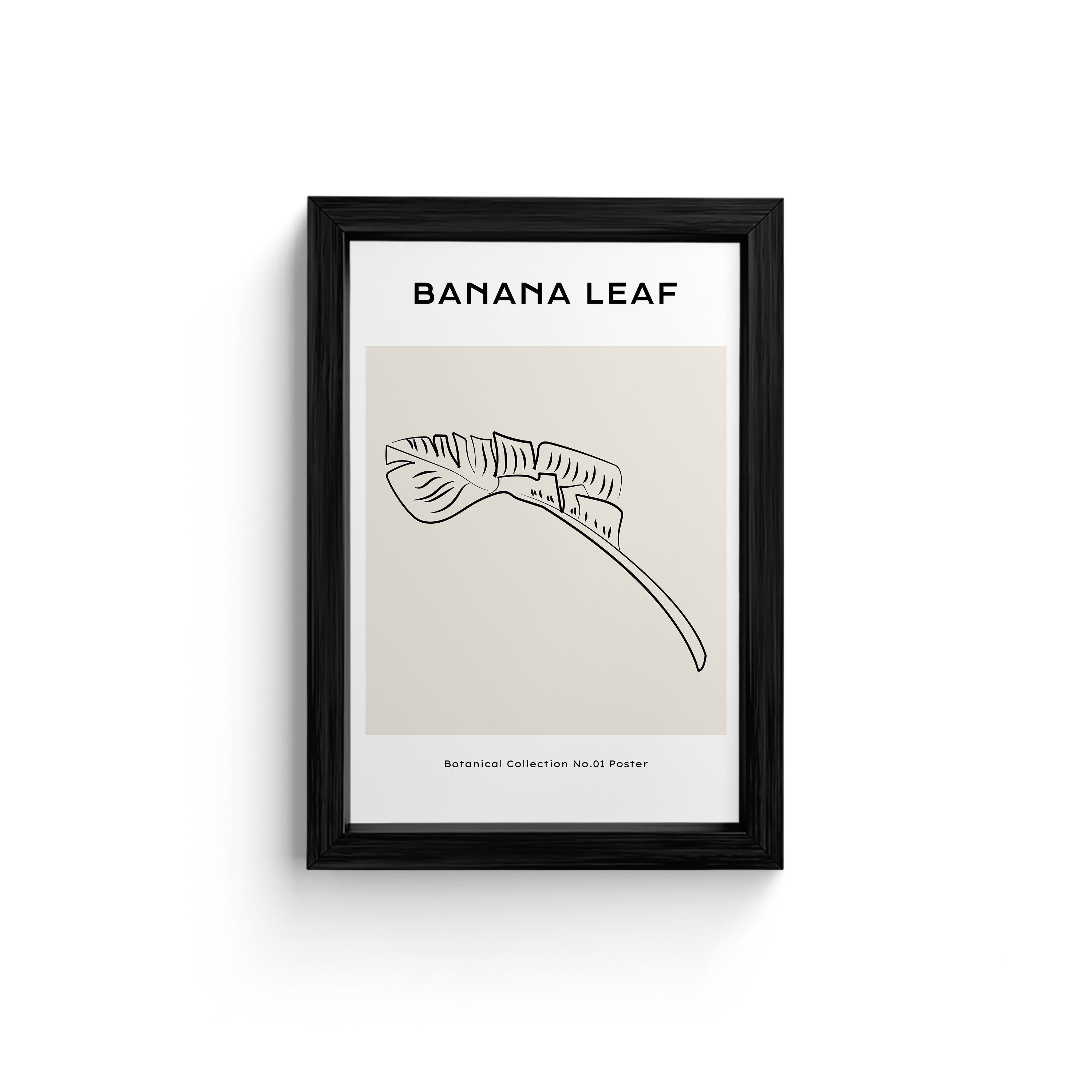Banana Leaf Canvas Wall Art | Botanical Print