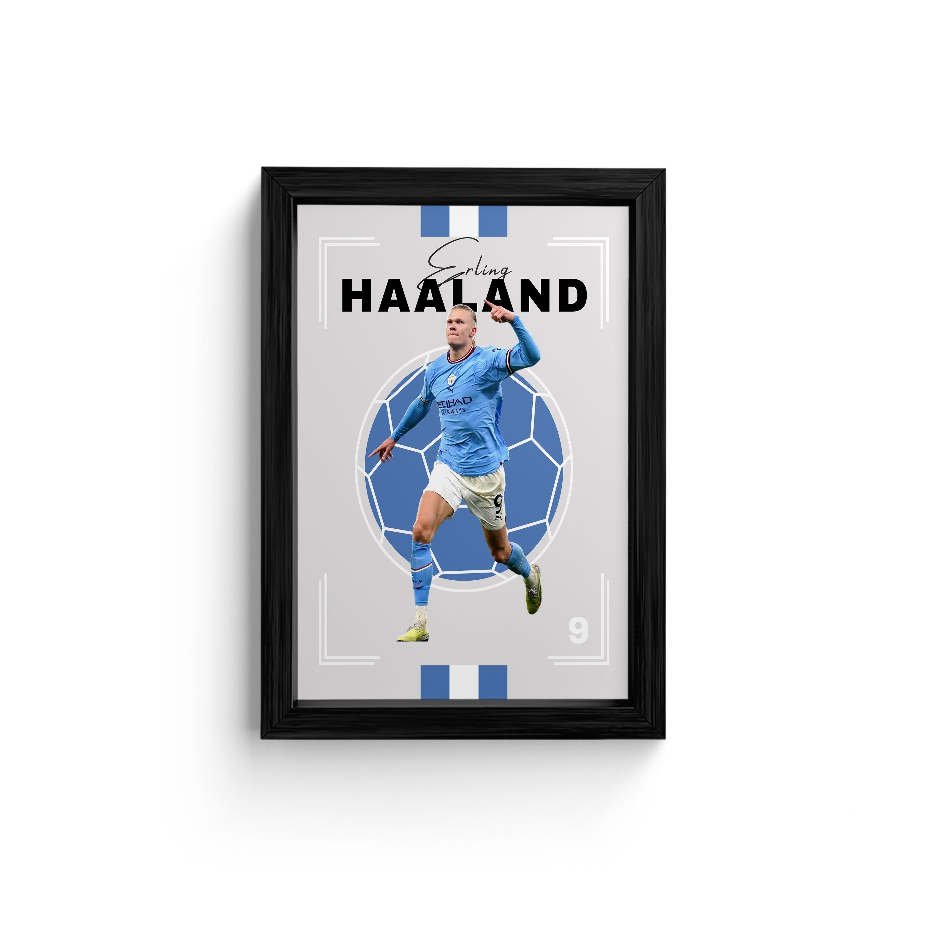 Haaland in Action: Canvas Wall Art