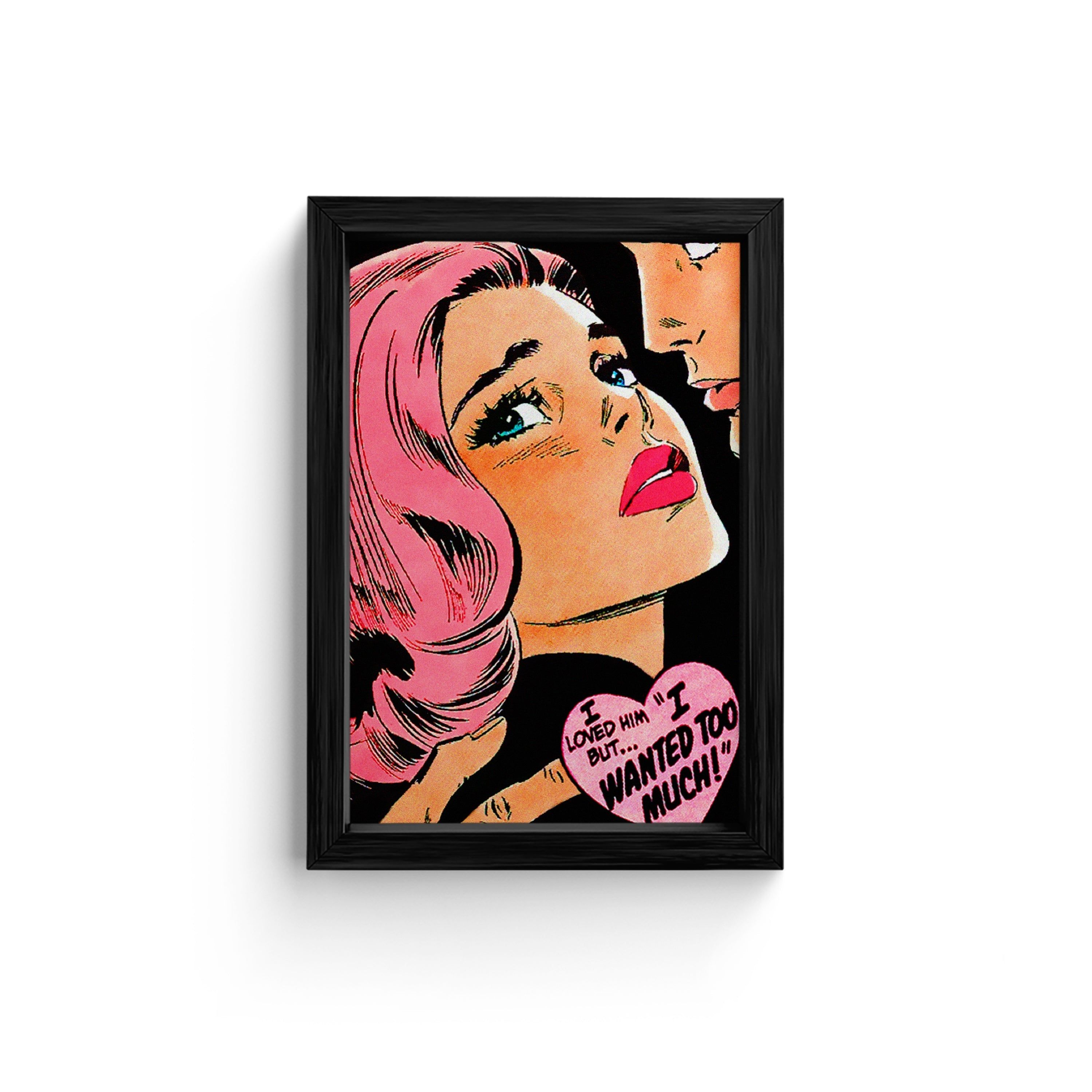 Passionate Gaze: Vintage Canvas Wall Art