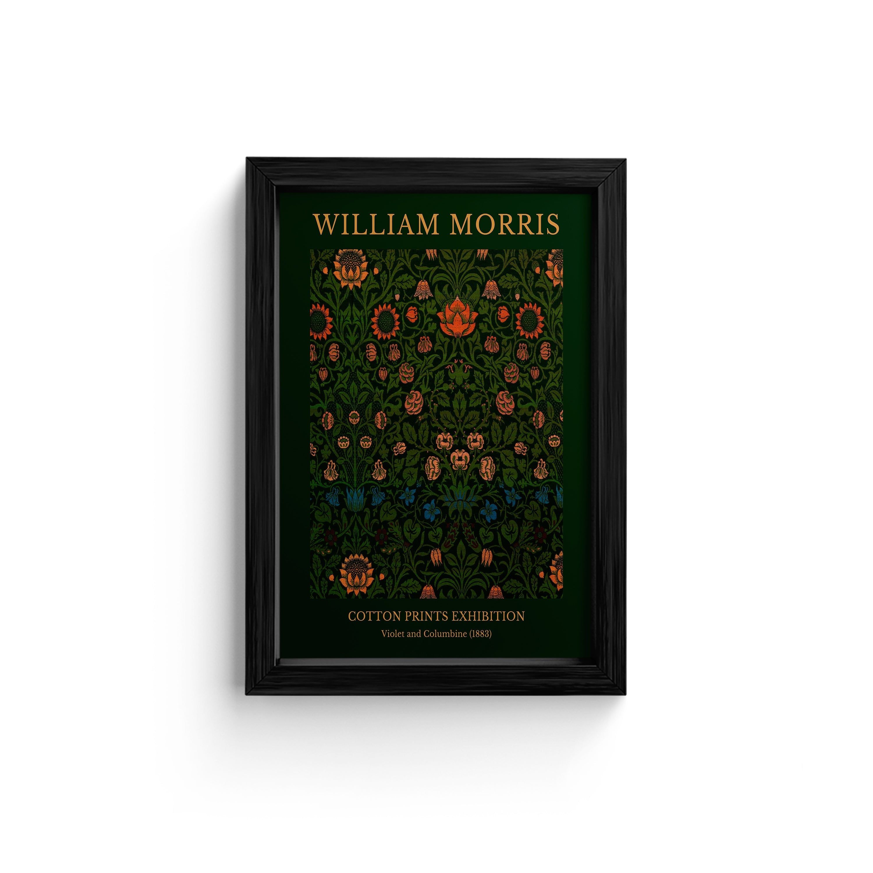Vintage William Morris 'Violet and Columbine' Poster