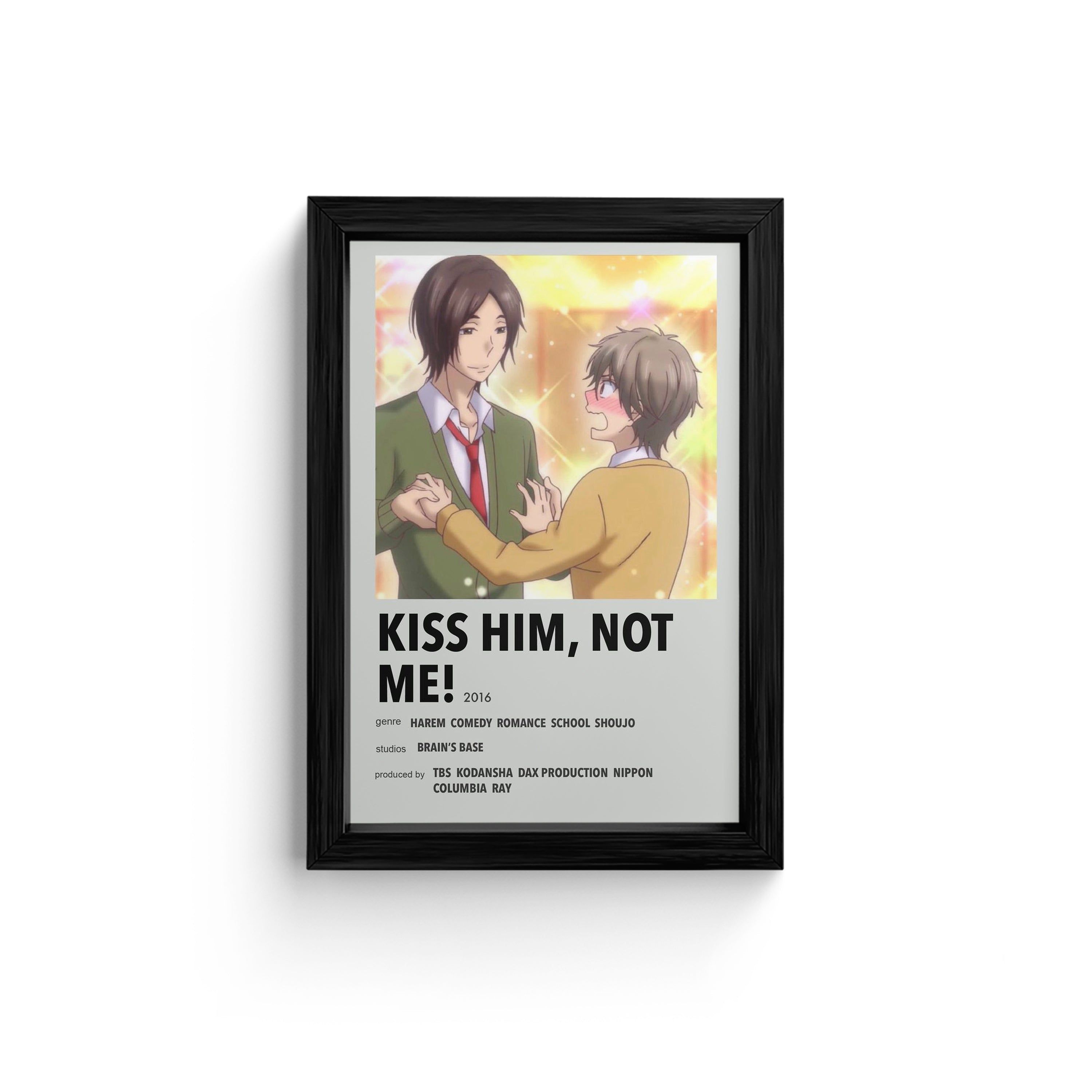 Kiss Him Not Me - Anime Framed Art