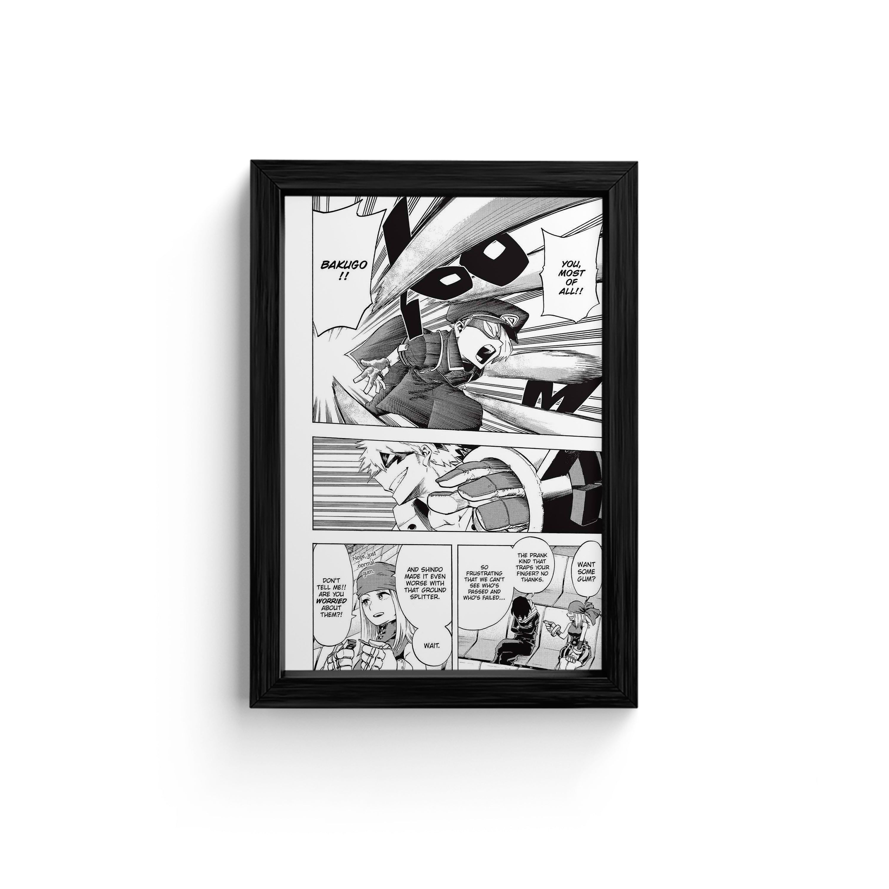 Dynamic Duel: Manga Moment Wall Art