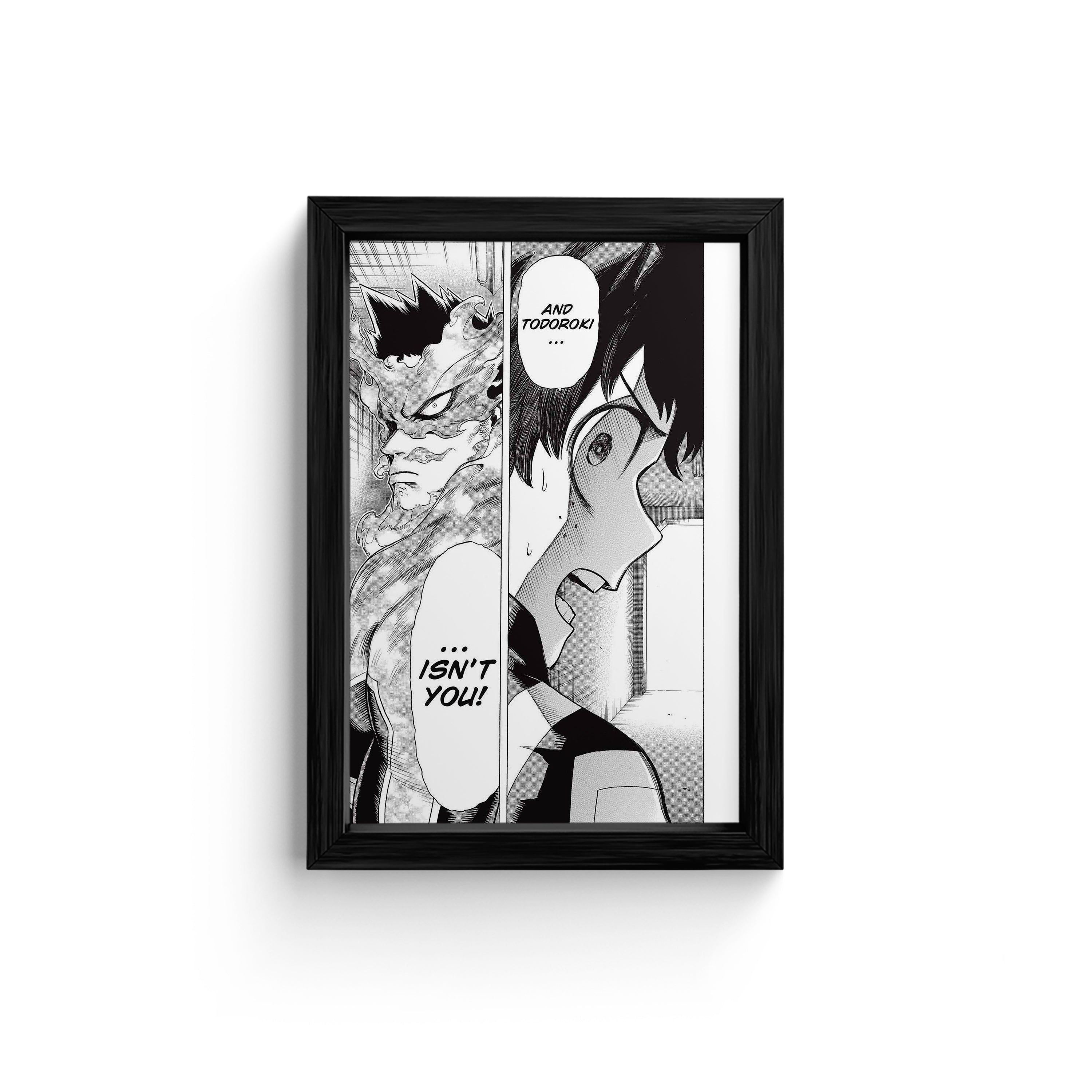 Manga Confrontation Anime Wall Art