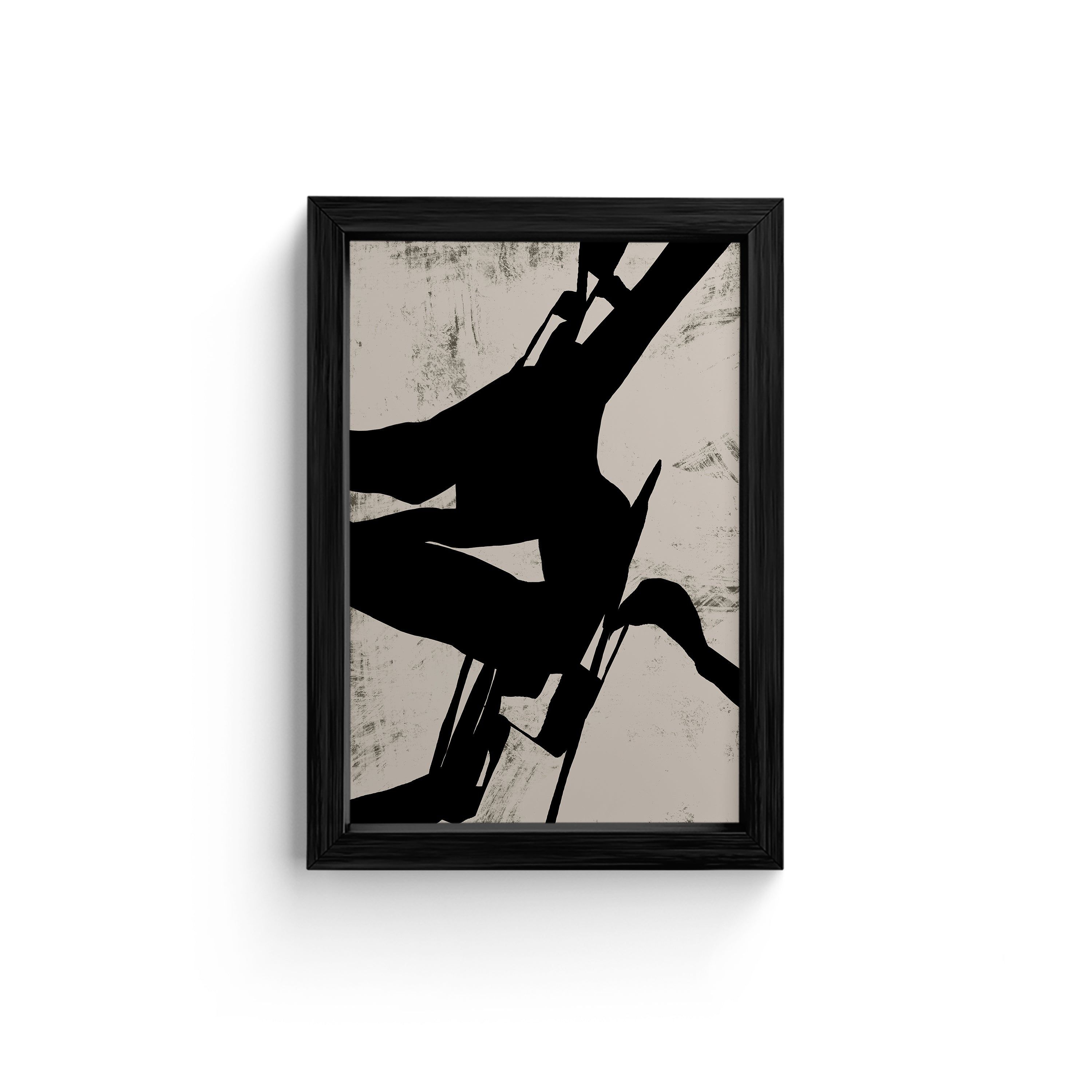 Abstract crack dark spots wall art