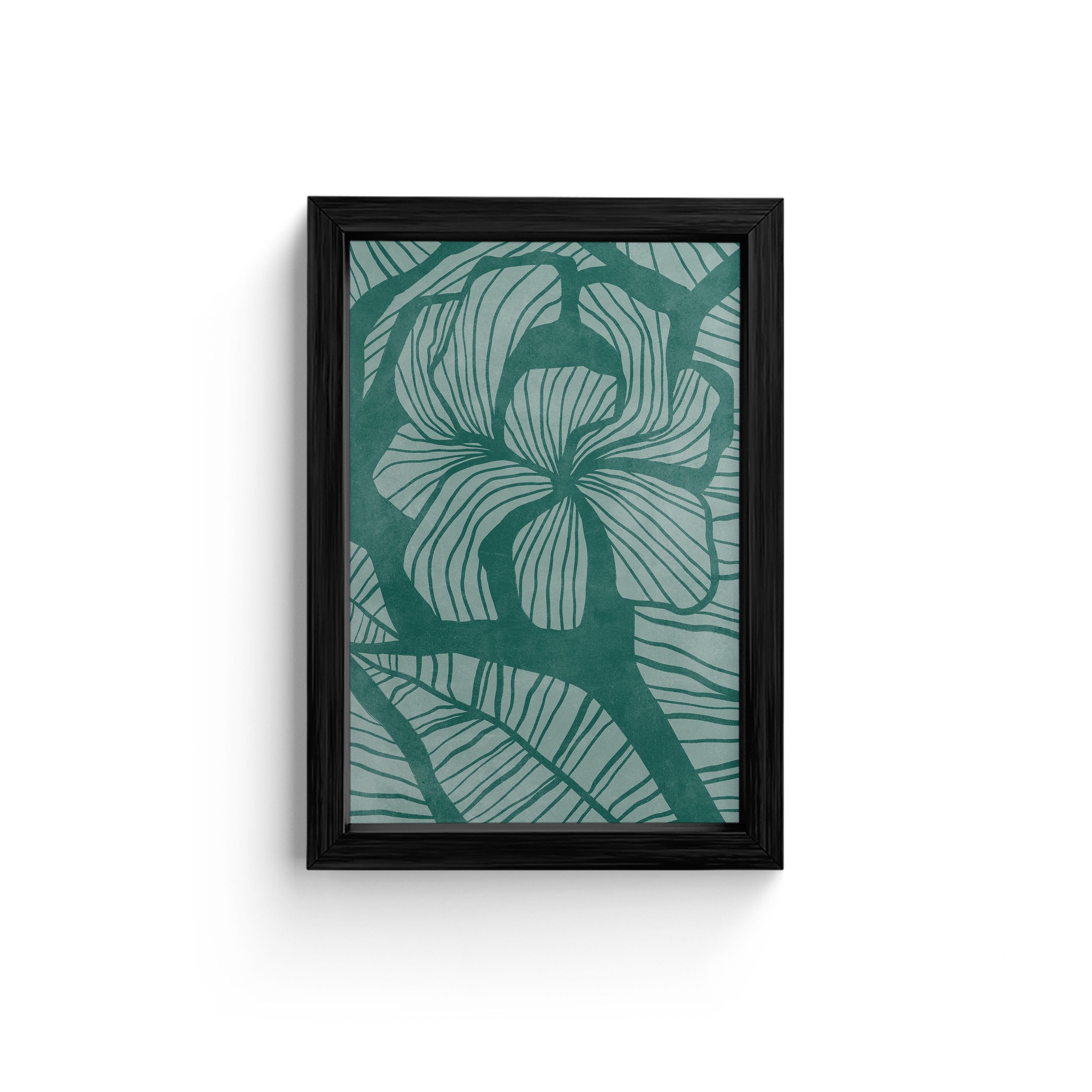 Stylized Floral Canvas Wall Print