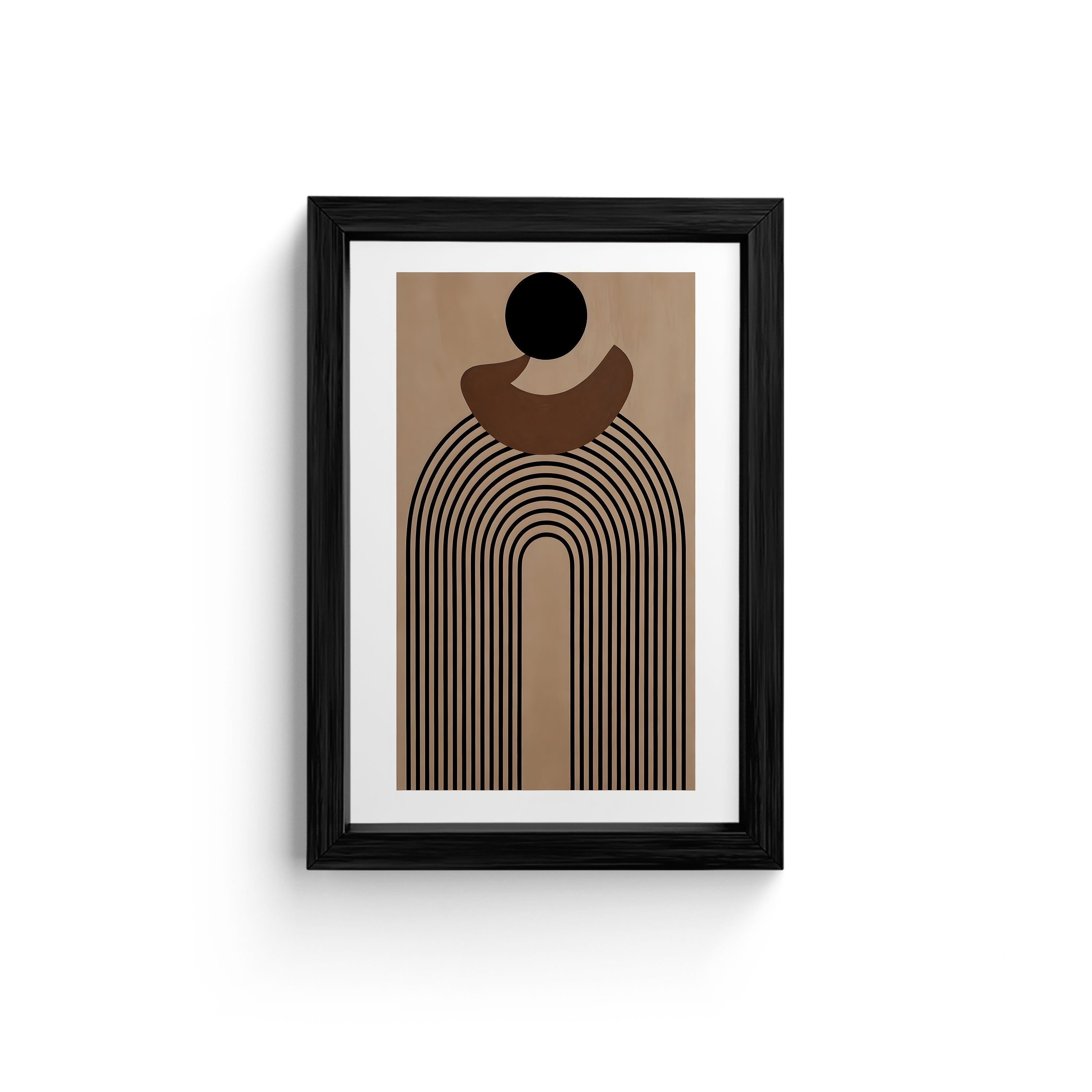 Modern Geometric Canvas Wall Art Print