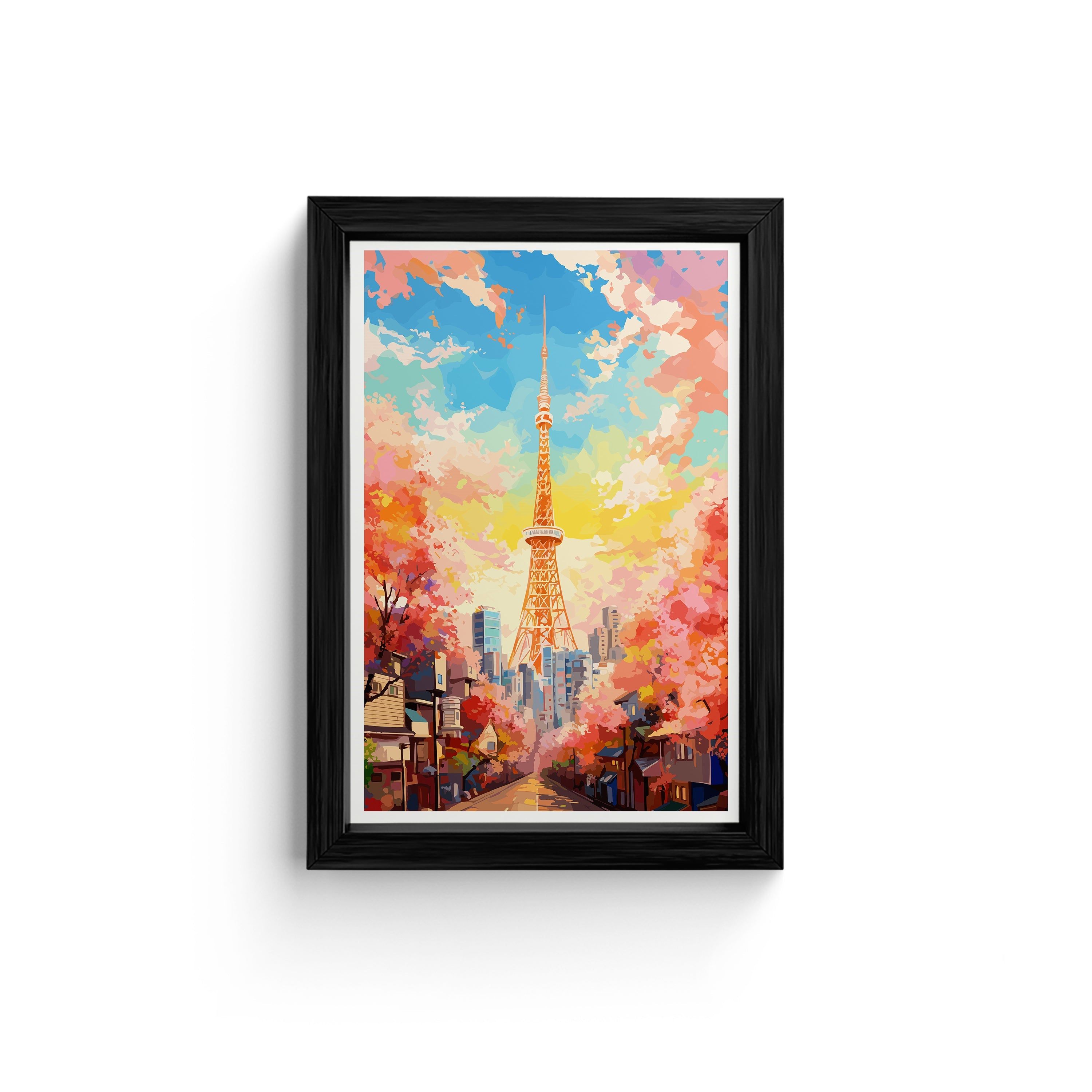 Sunset Tower - Canvas Painting Art
