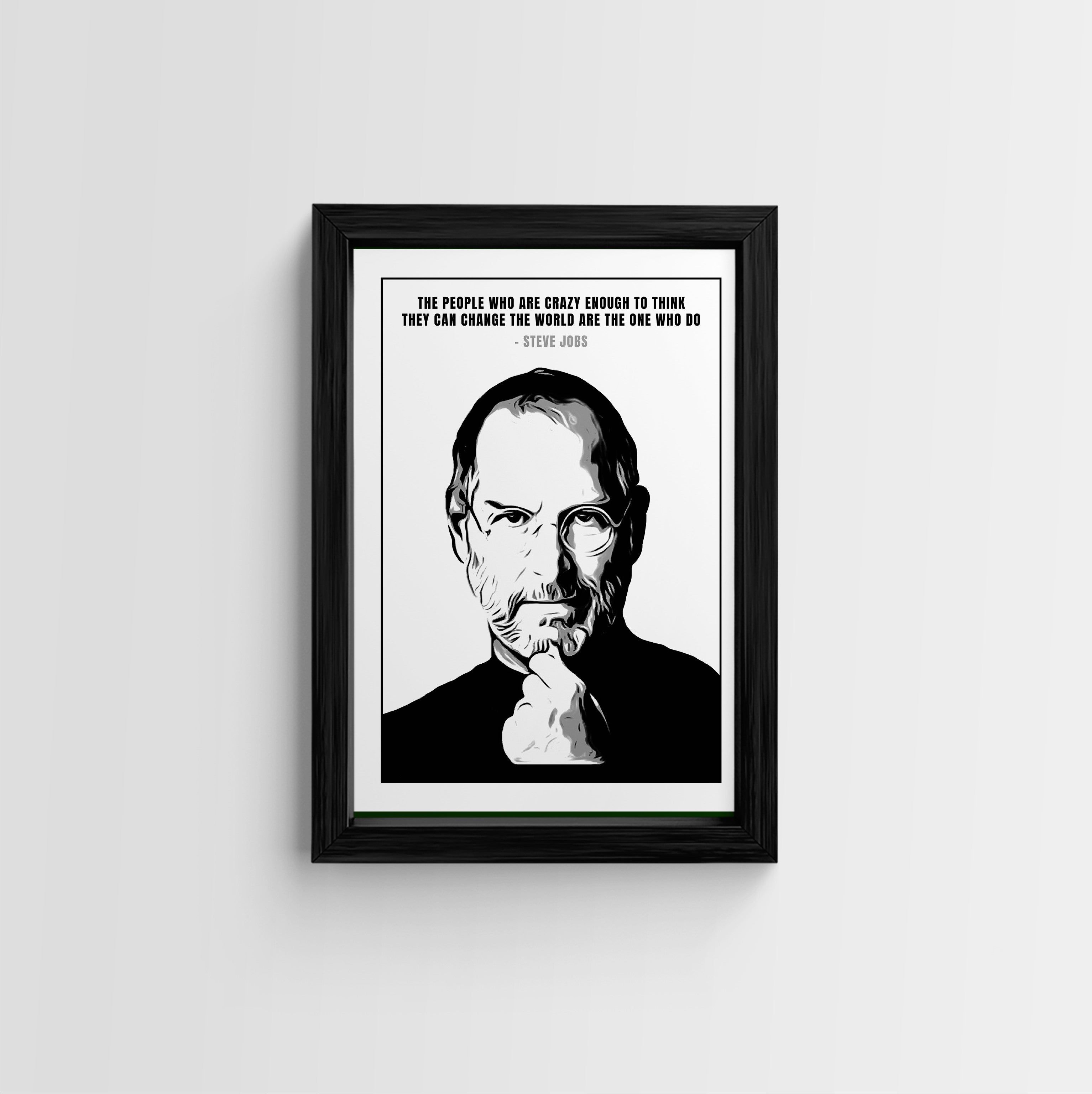 Inspiring Steve Jobs Quote Canvas Wall Art | Framed Art Print