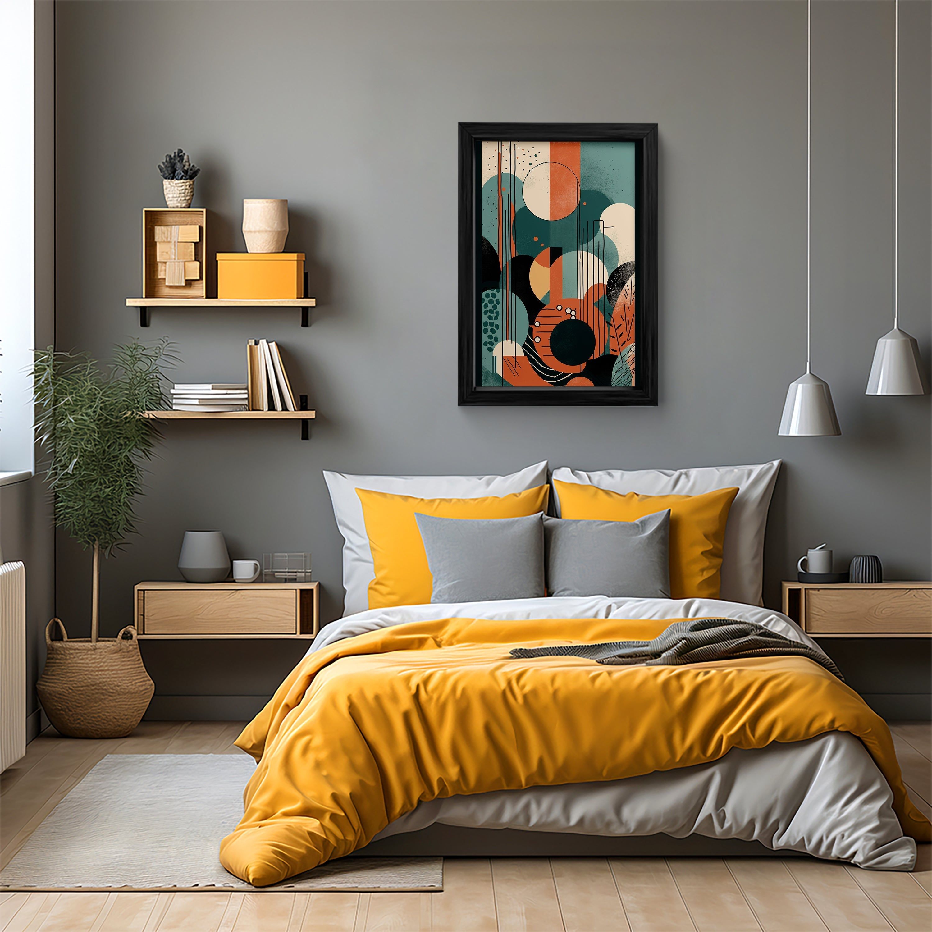 Harmony in Contrast: Canvas Wall Art