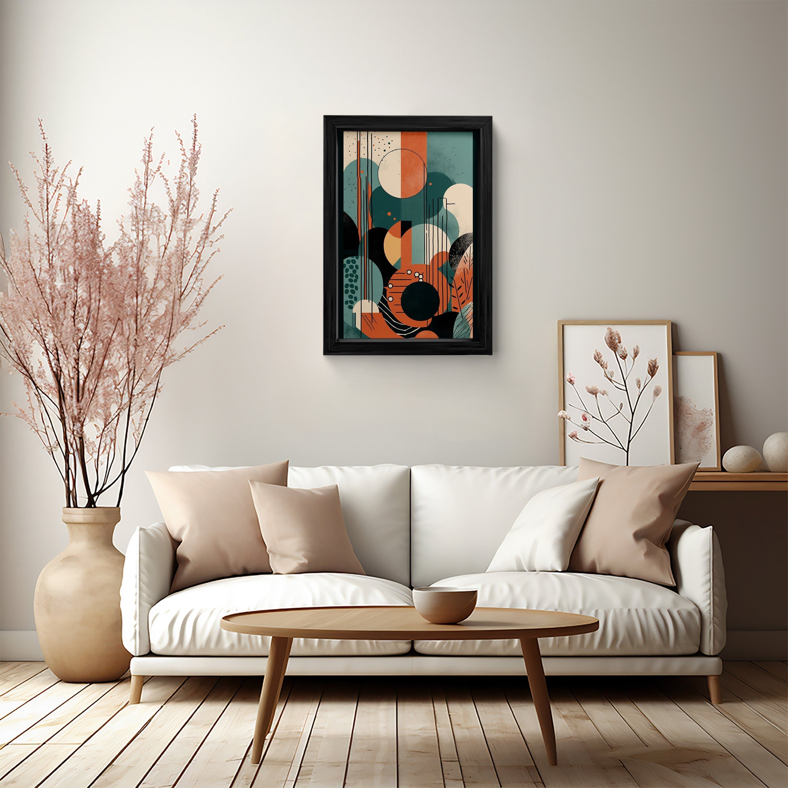 Harmony in Contrast: Canvas Wall Art